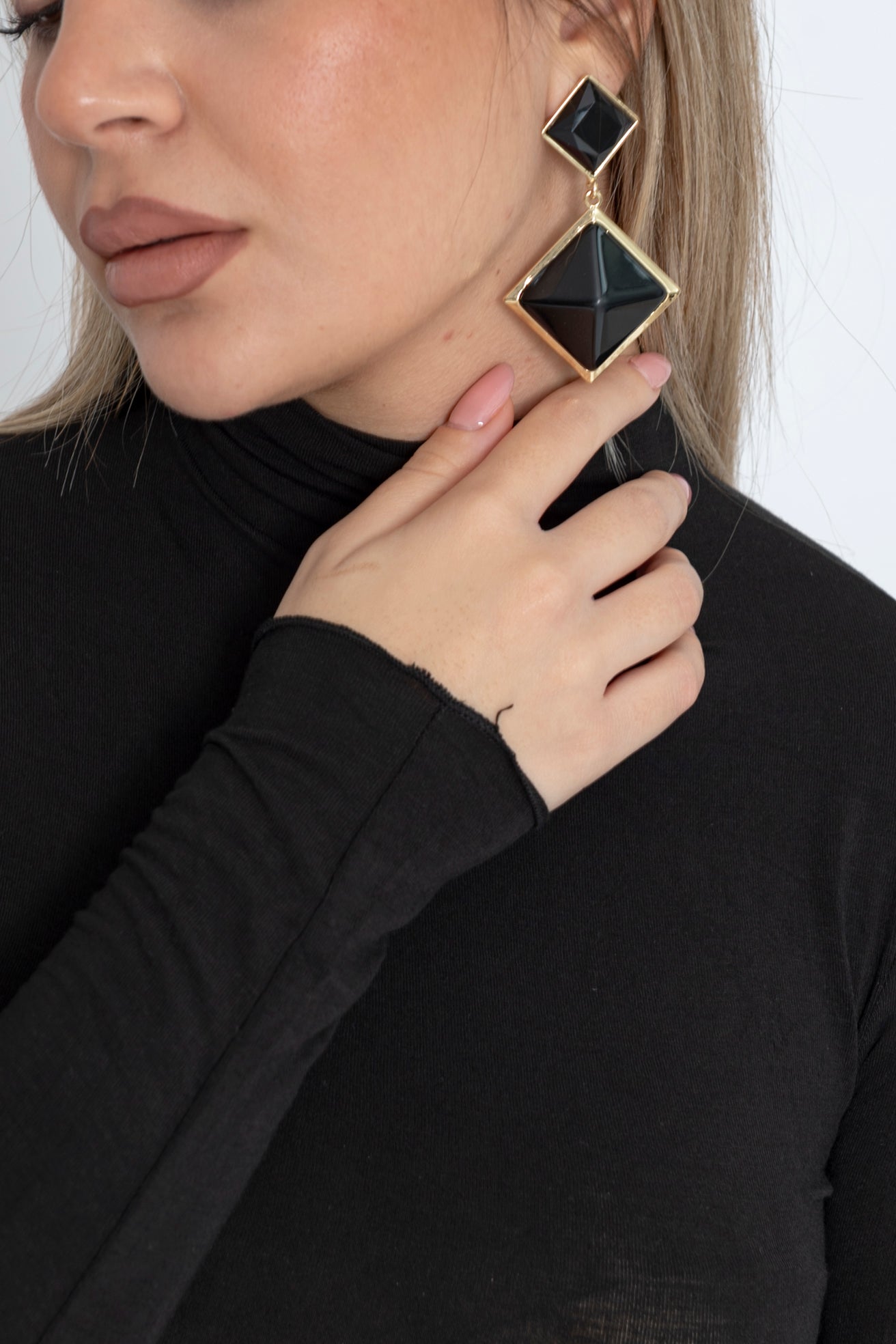 Orecchini a forma geometrica