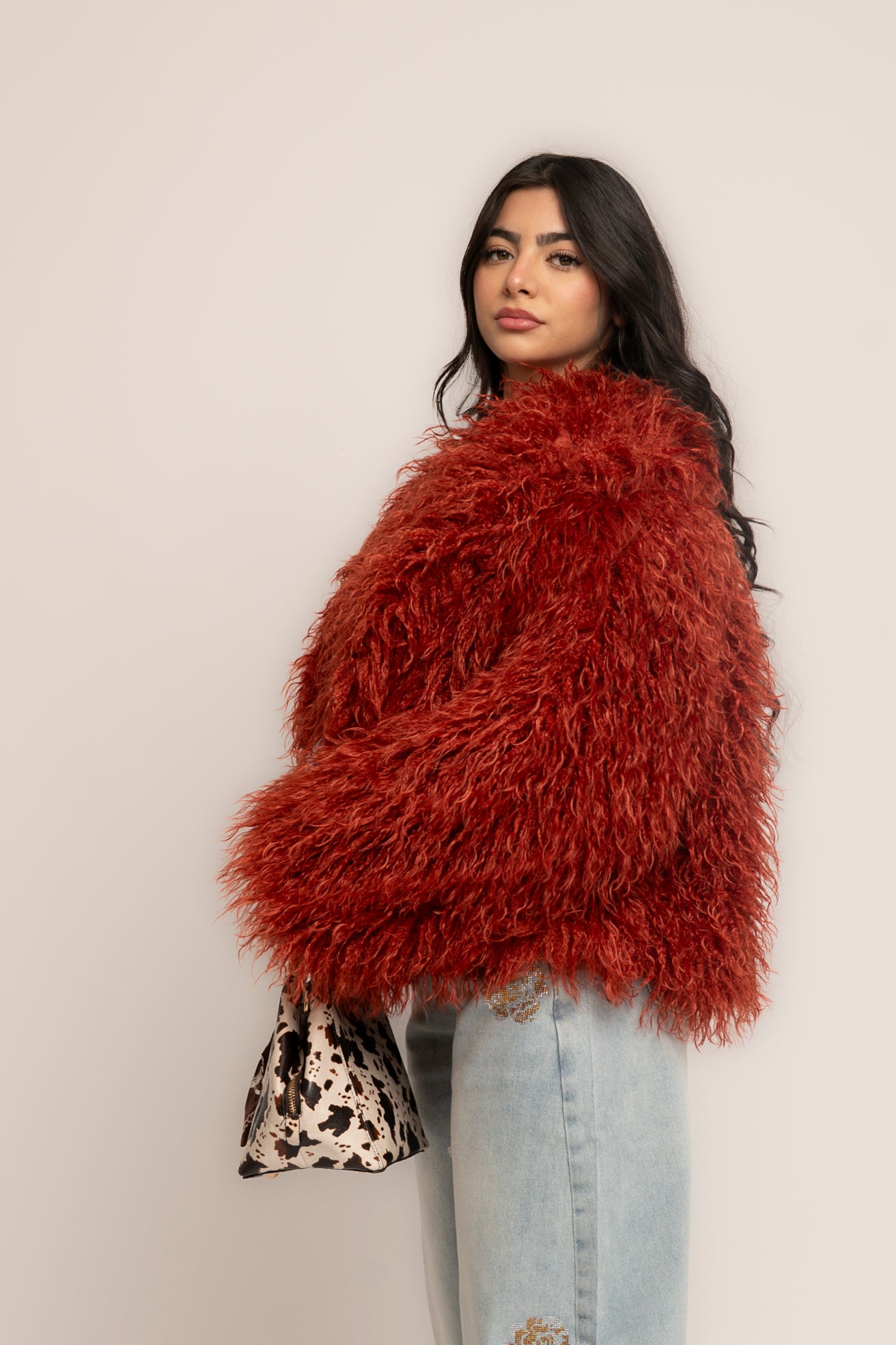 Pelliccia teddy orange