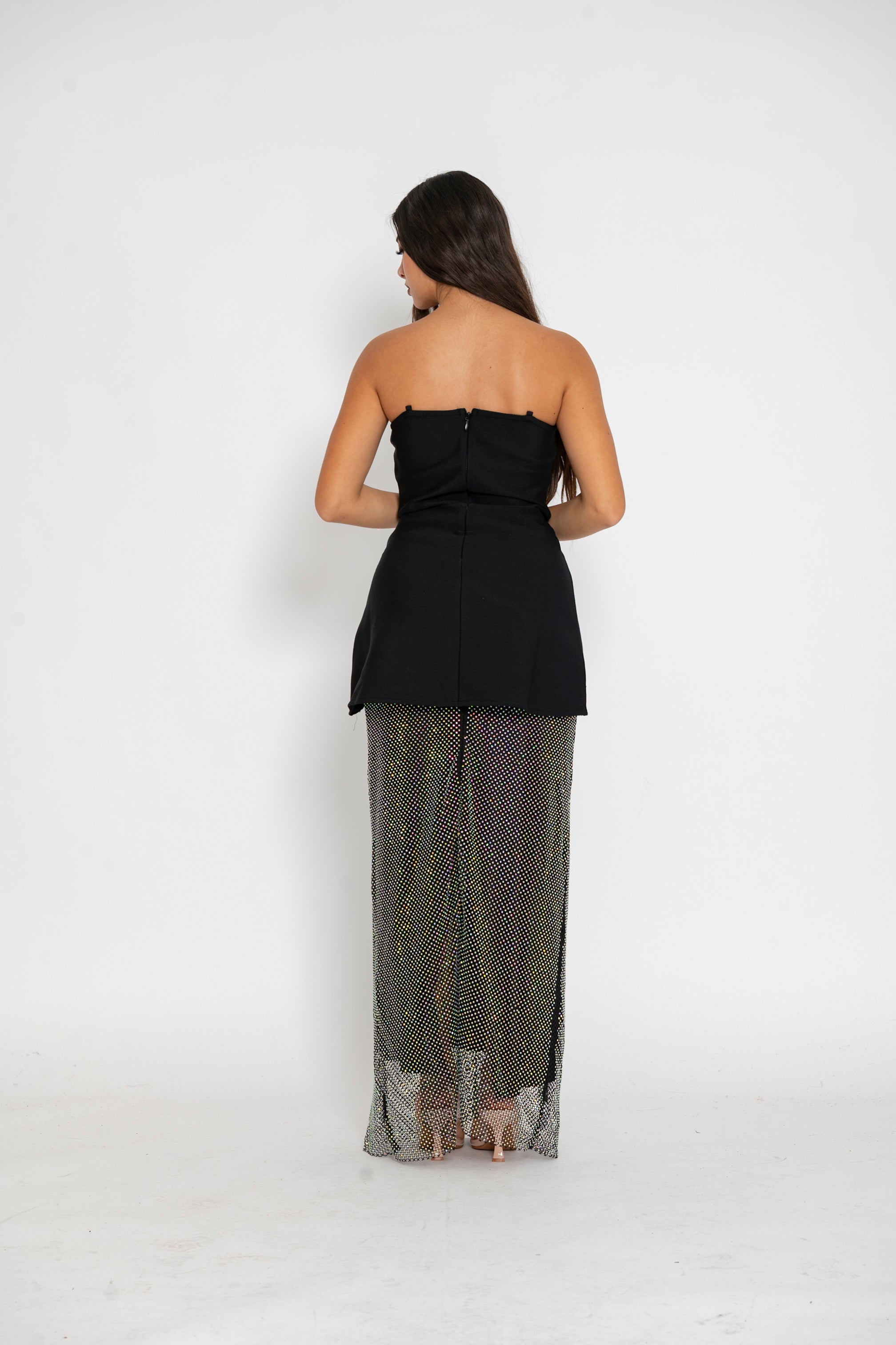 Cordset bandage strass