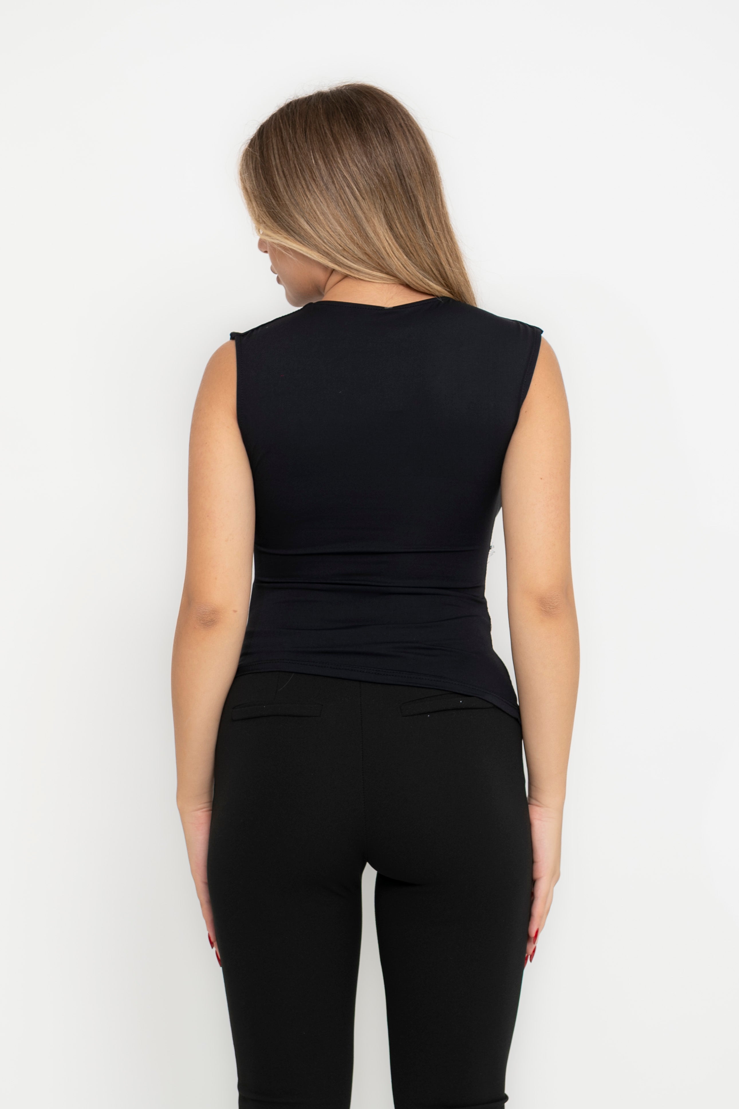 Maglia con dettagli in pizzo