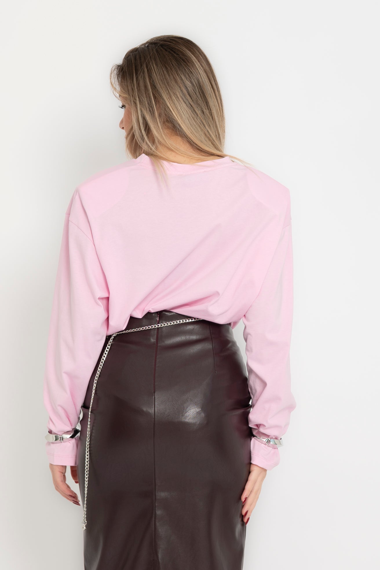 Long sleeve con spalline