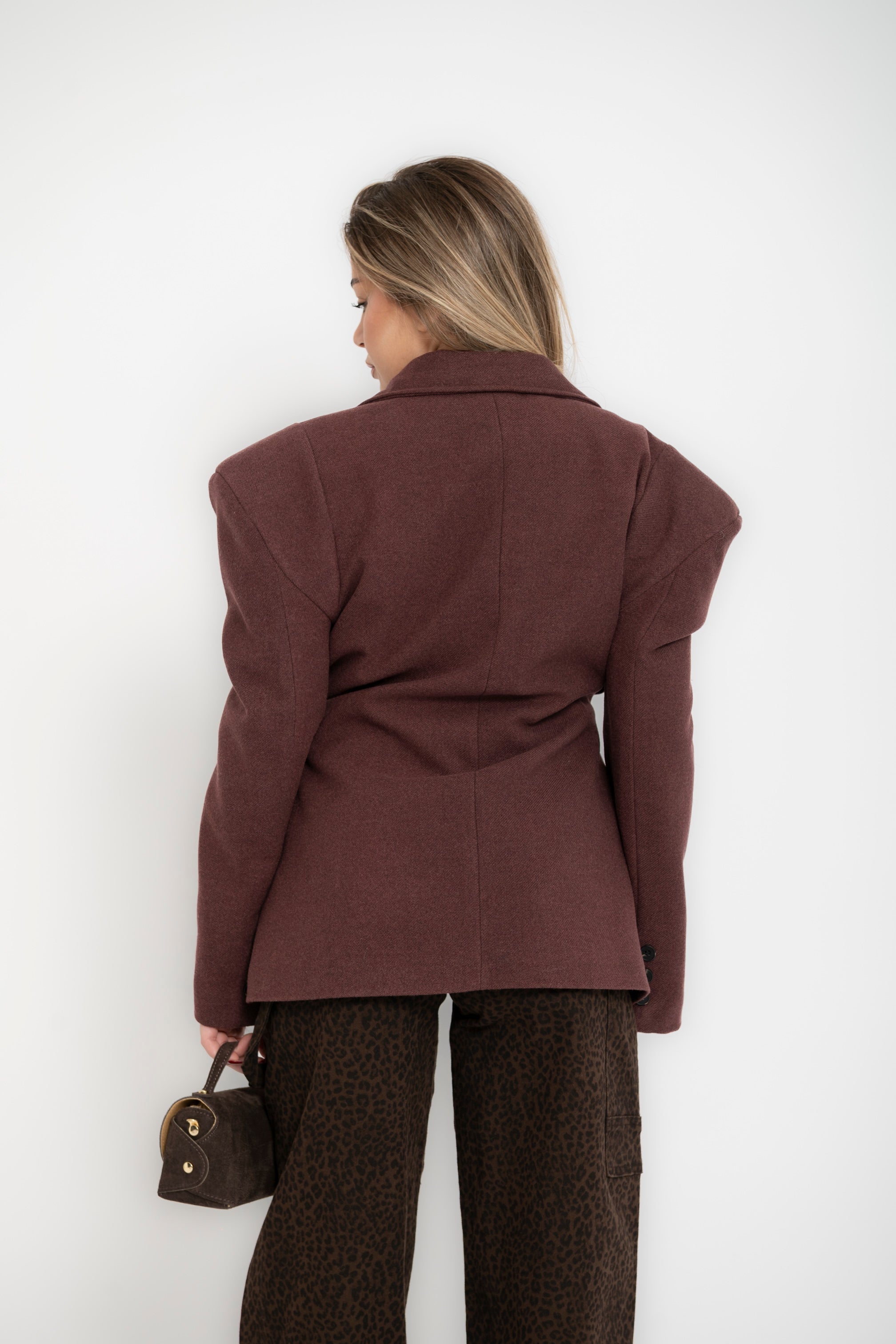 Giacca in panno avvitata