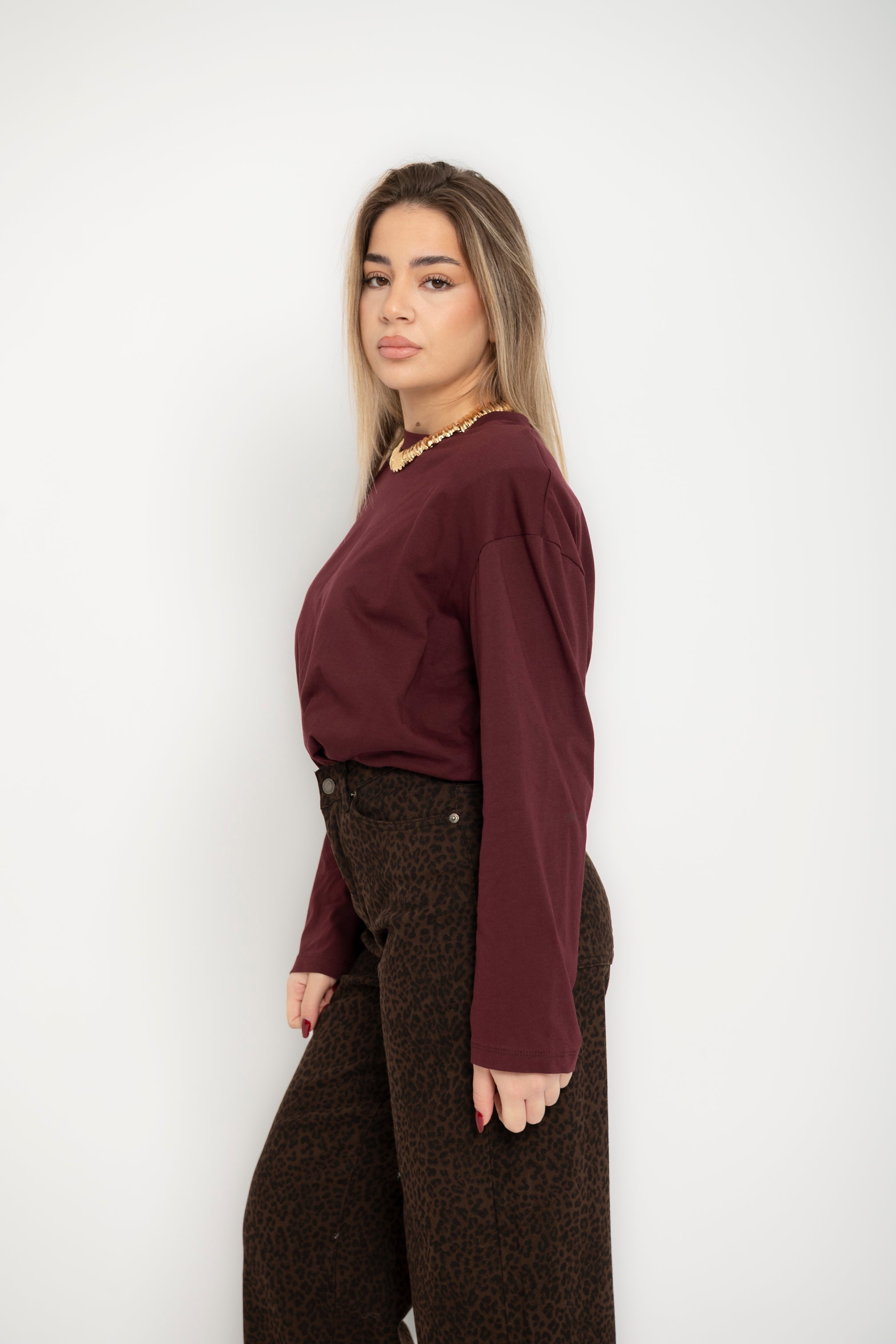 Long sleeve con spalline