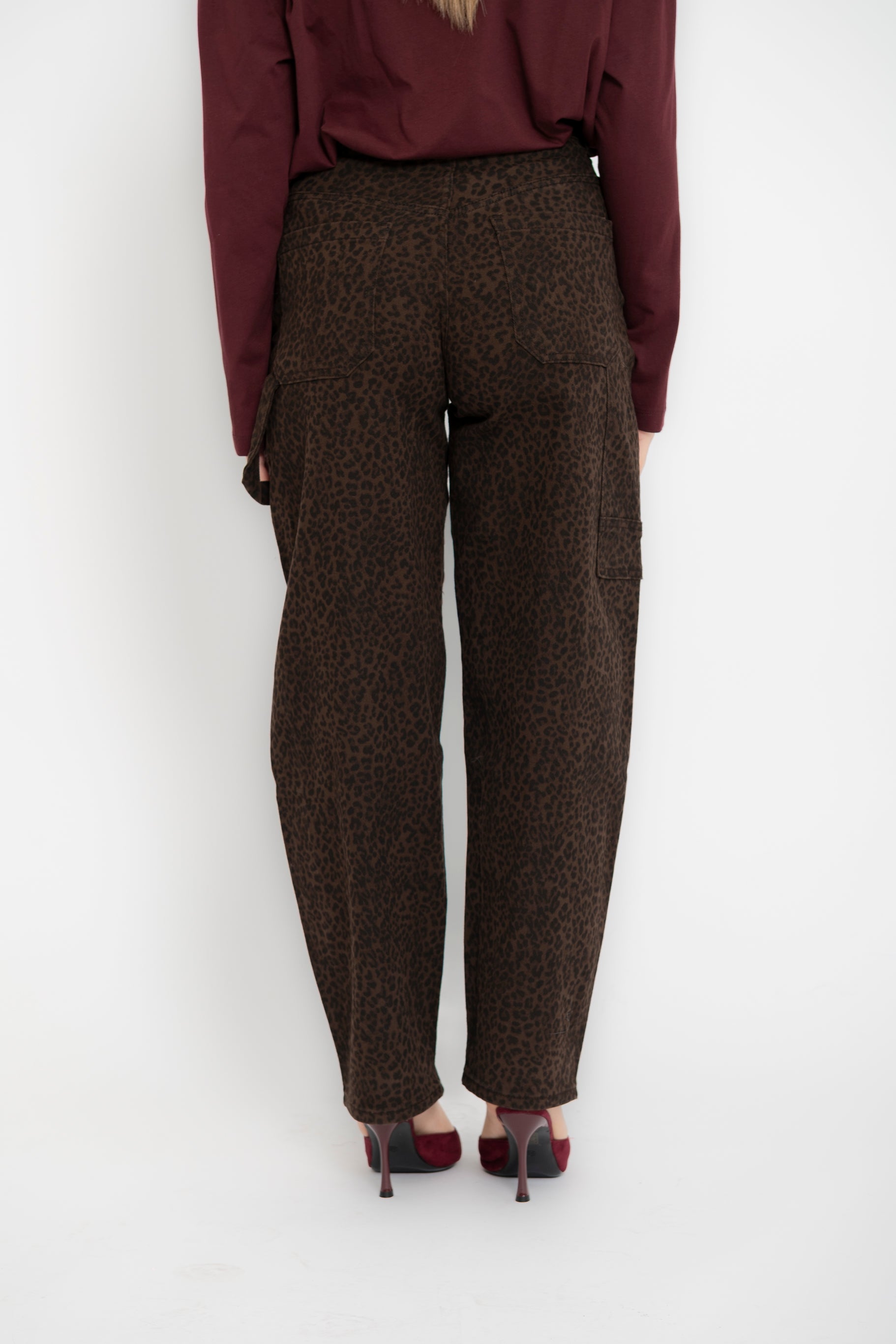 Jeans animalier ballon