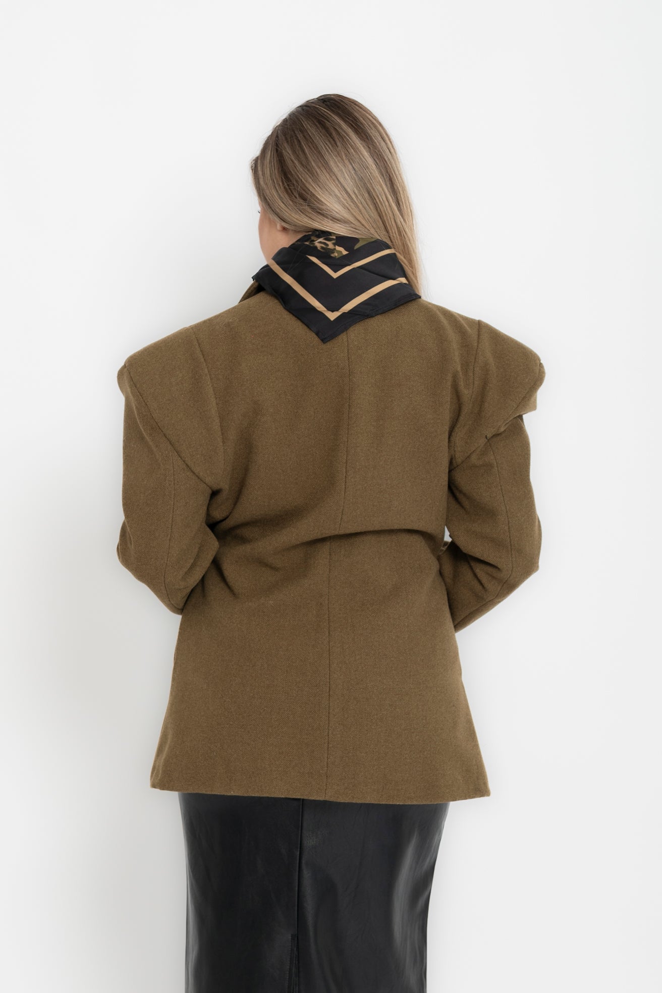 Giacca in panno avvitata