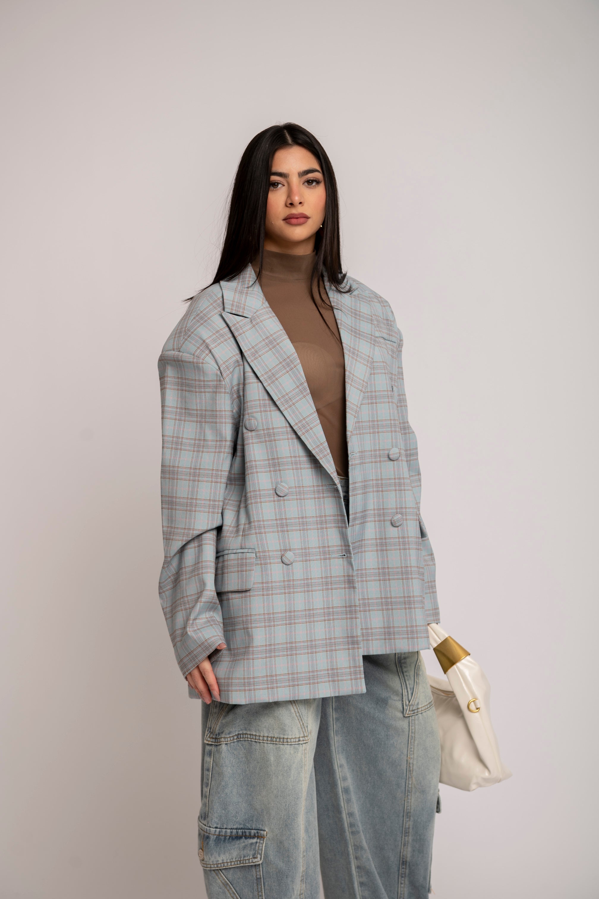 Giacca quadroni pastel