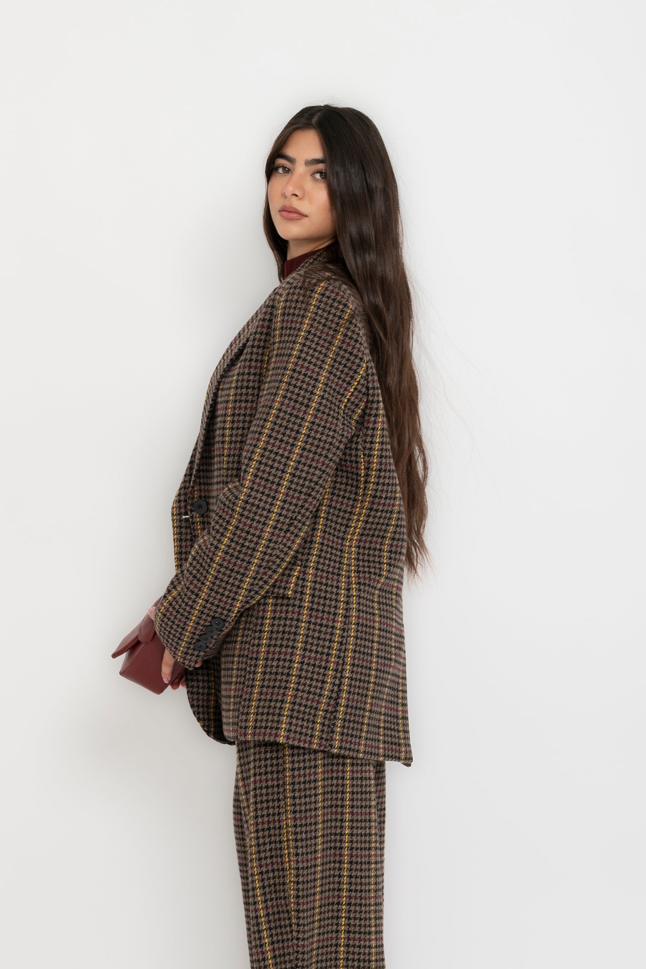 Tailleur pied de poule Lumina