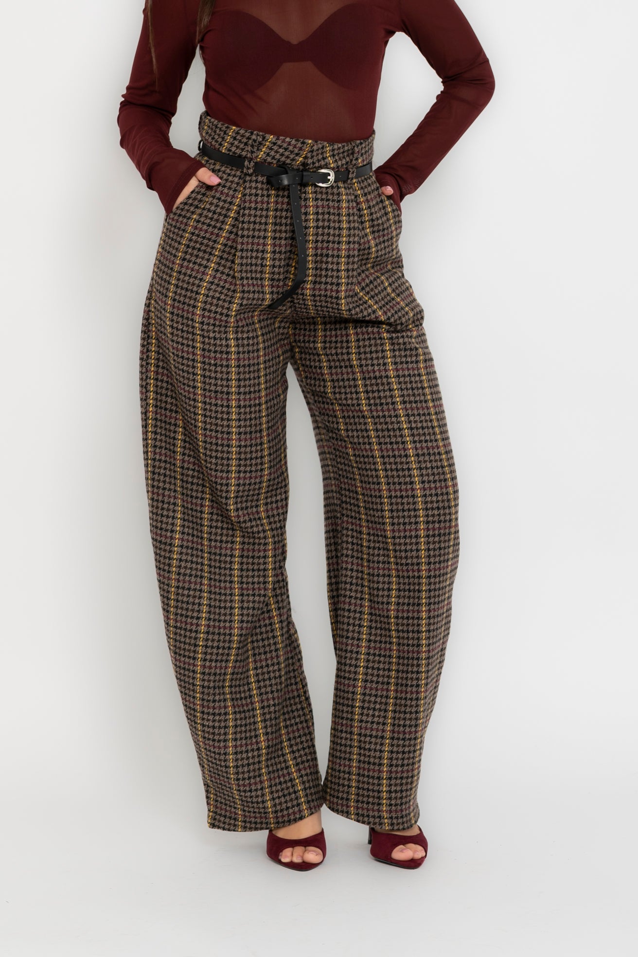 Tailleur pied de poule Lumina