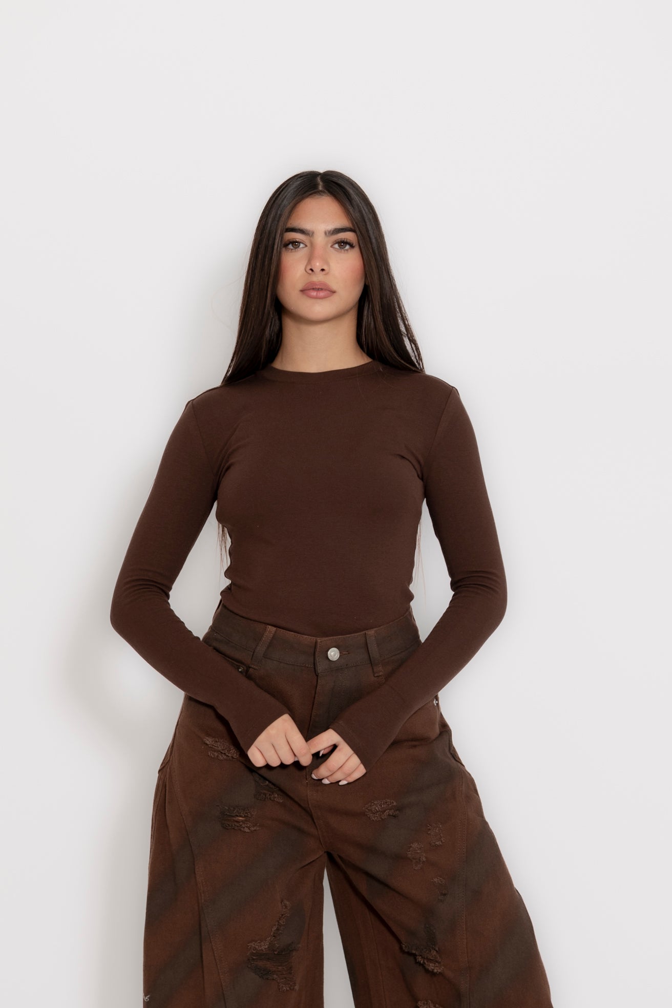 Maglia basic felpata Lumina