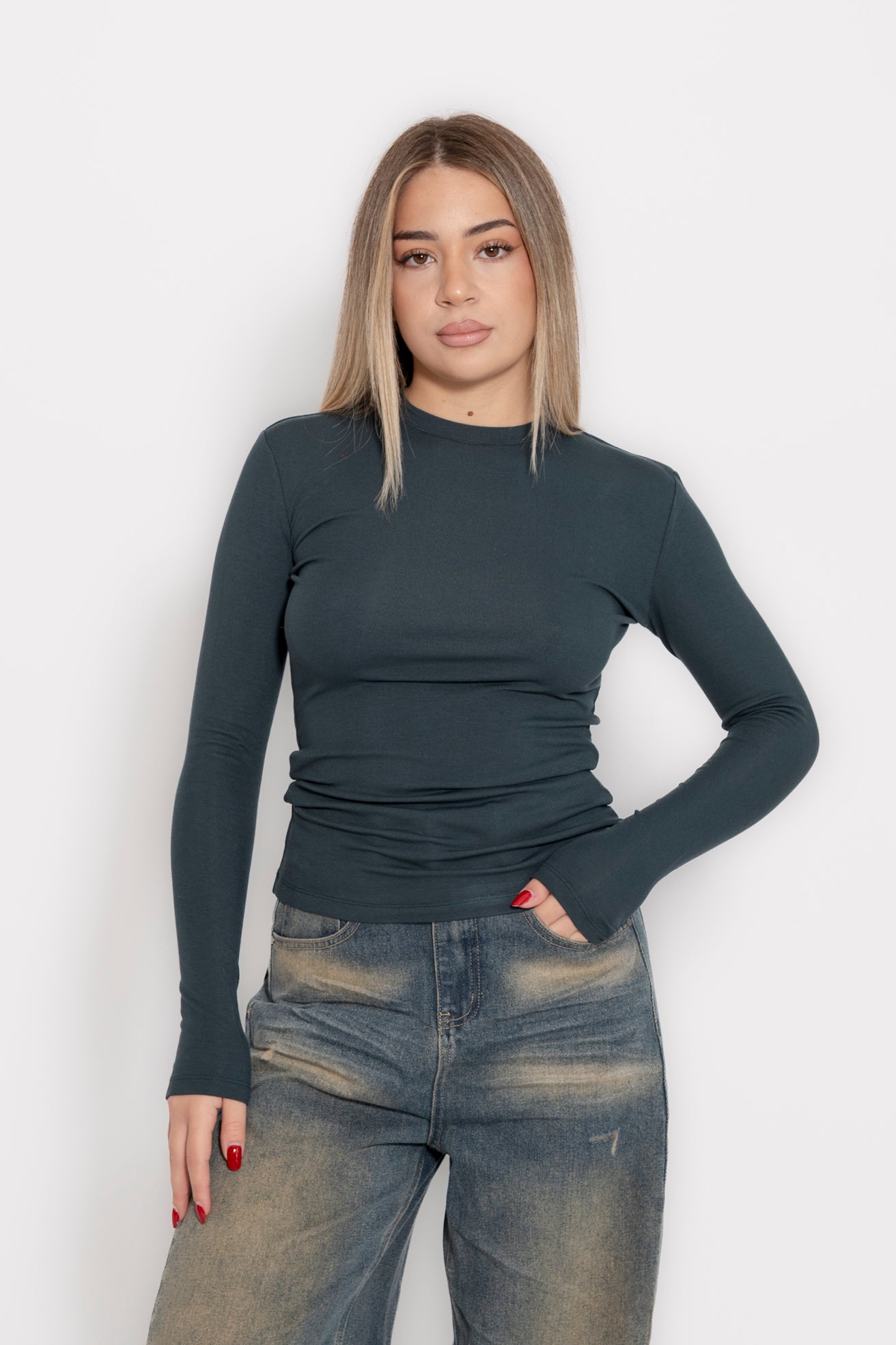 Maglia basic felpata Lumina