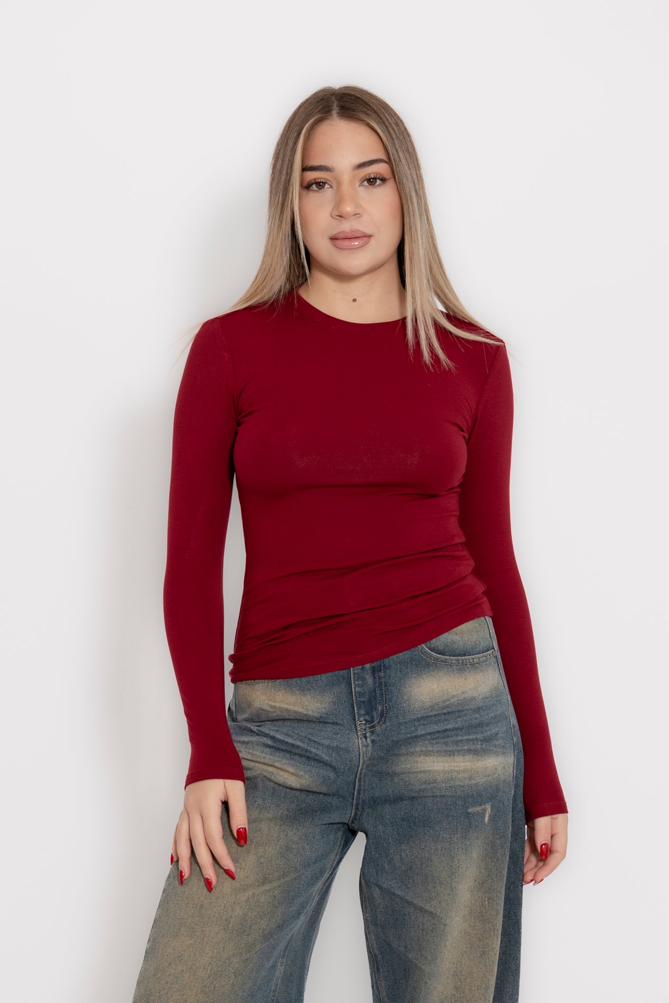 Maglia basic felpata Lumina