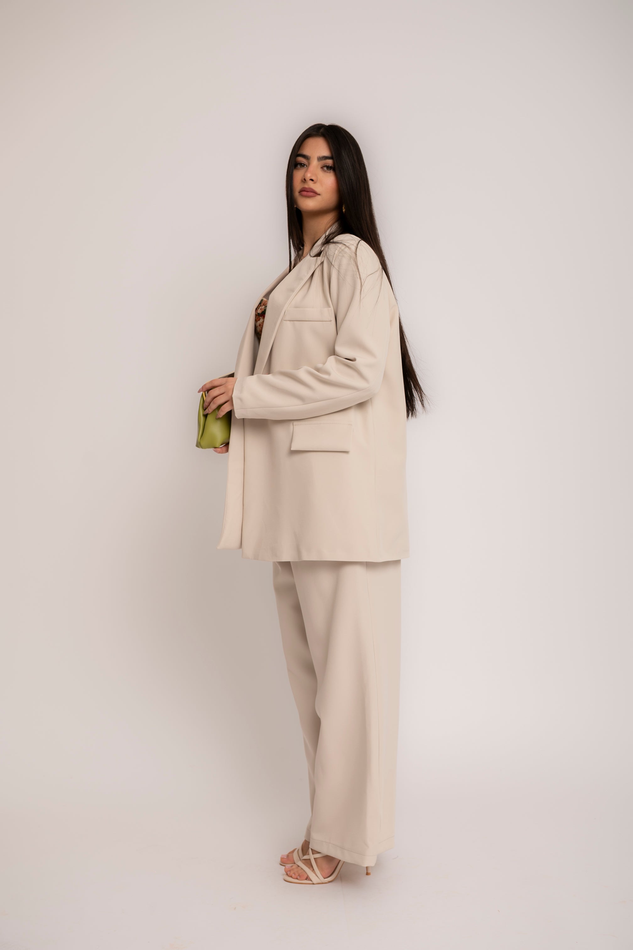 Tailleur doppiopetto beige