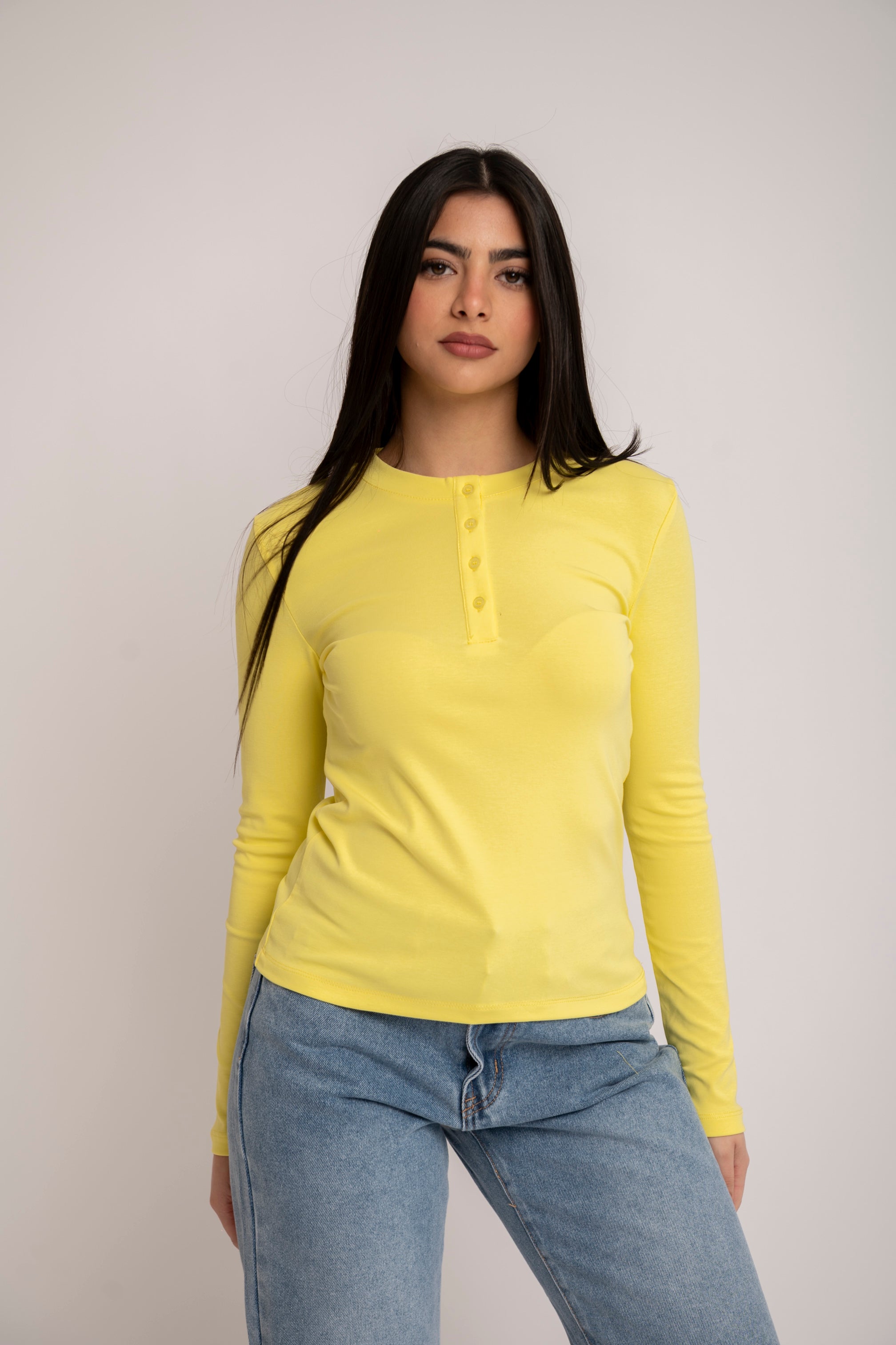 Maglia con bottoncini in cotone by Lumina