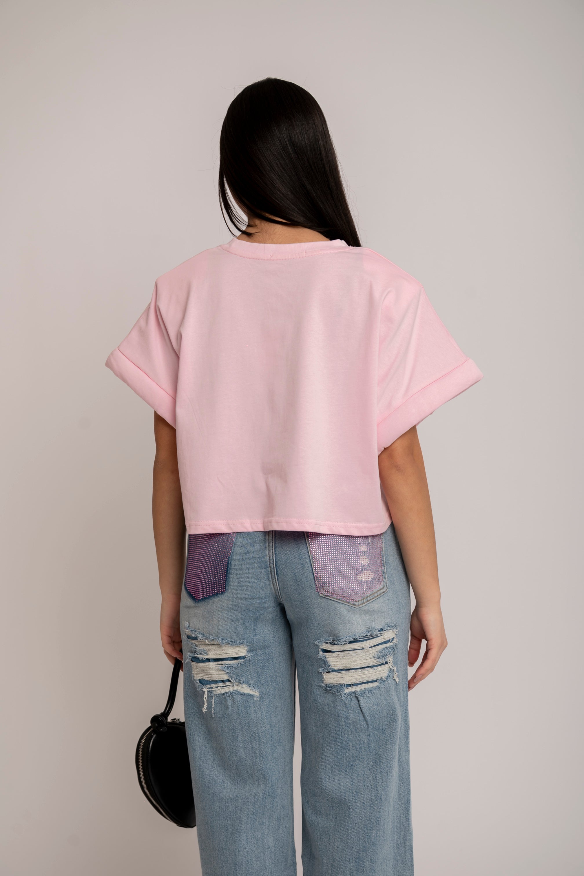 T-shirt crop Studio
