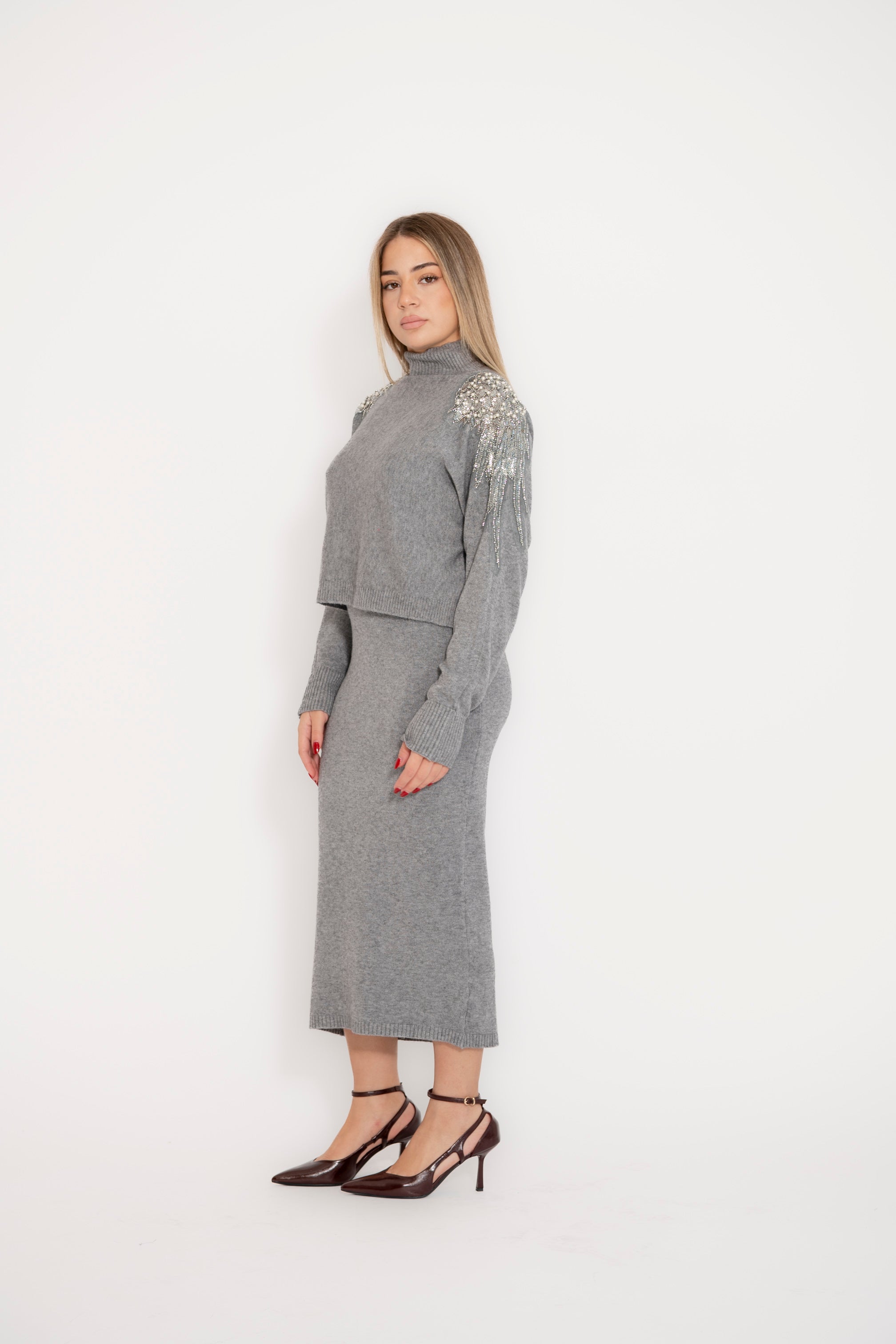 Cordset in maglia shine