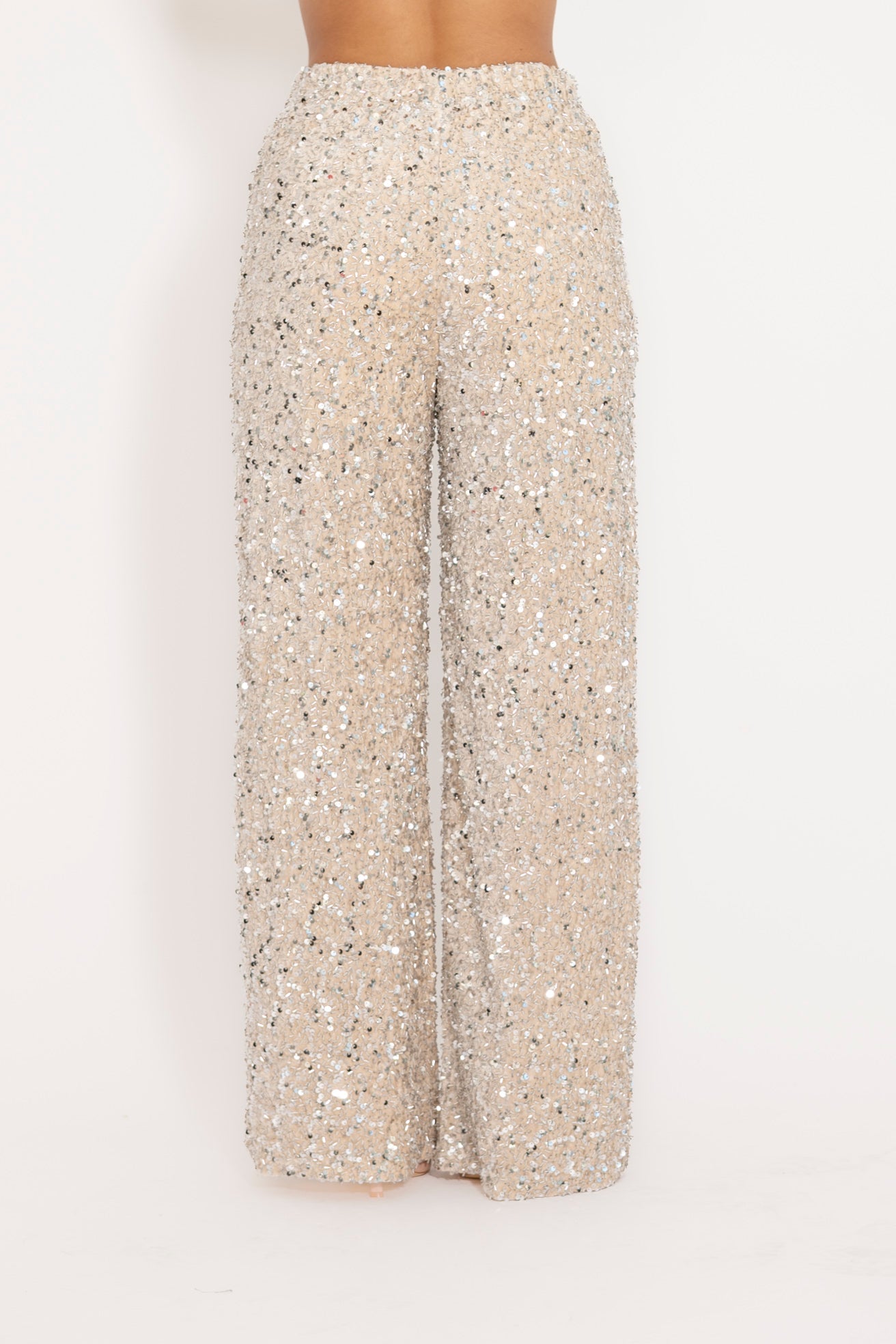Pantalone palazzo paillettes