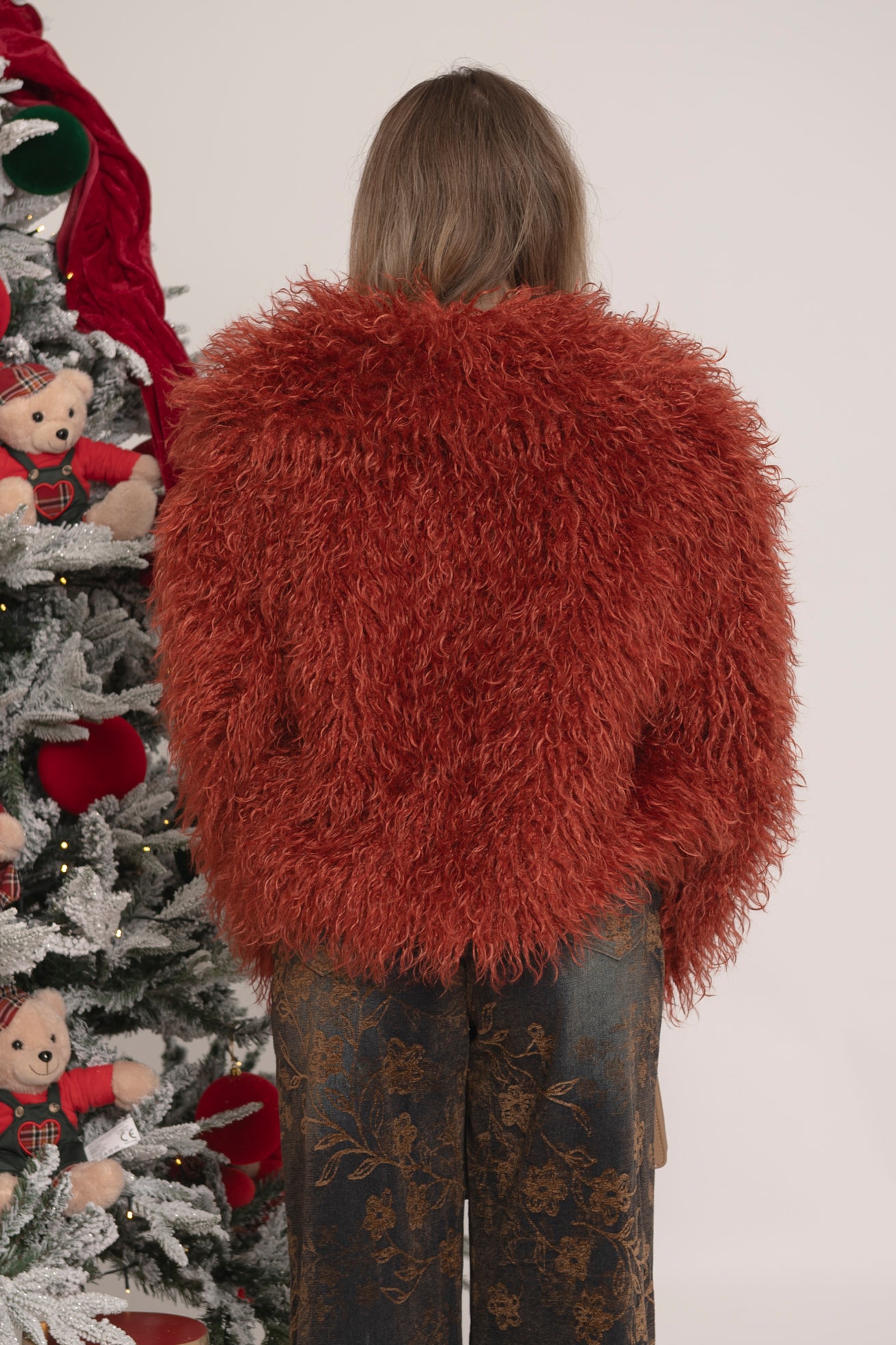 Pelliccia teddy orange