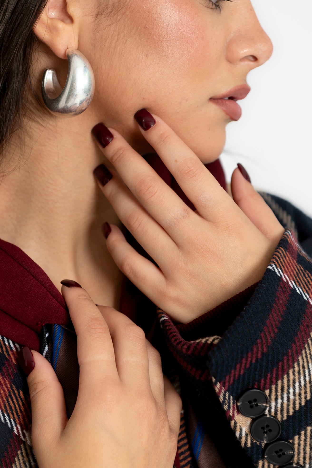 Orecchini cerchi opachi