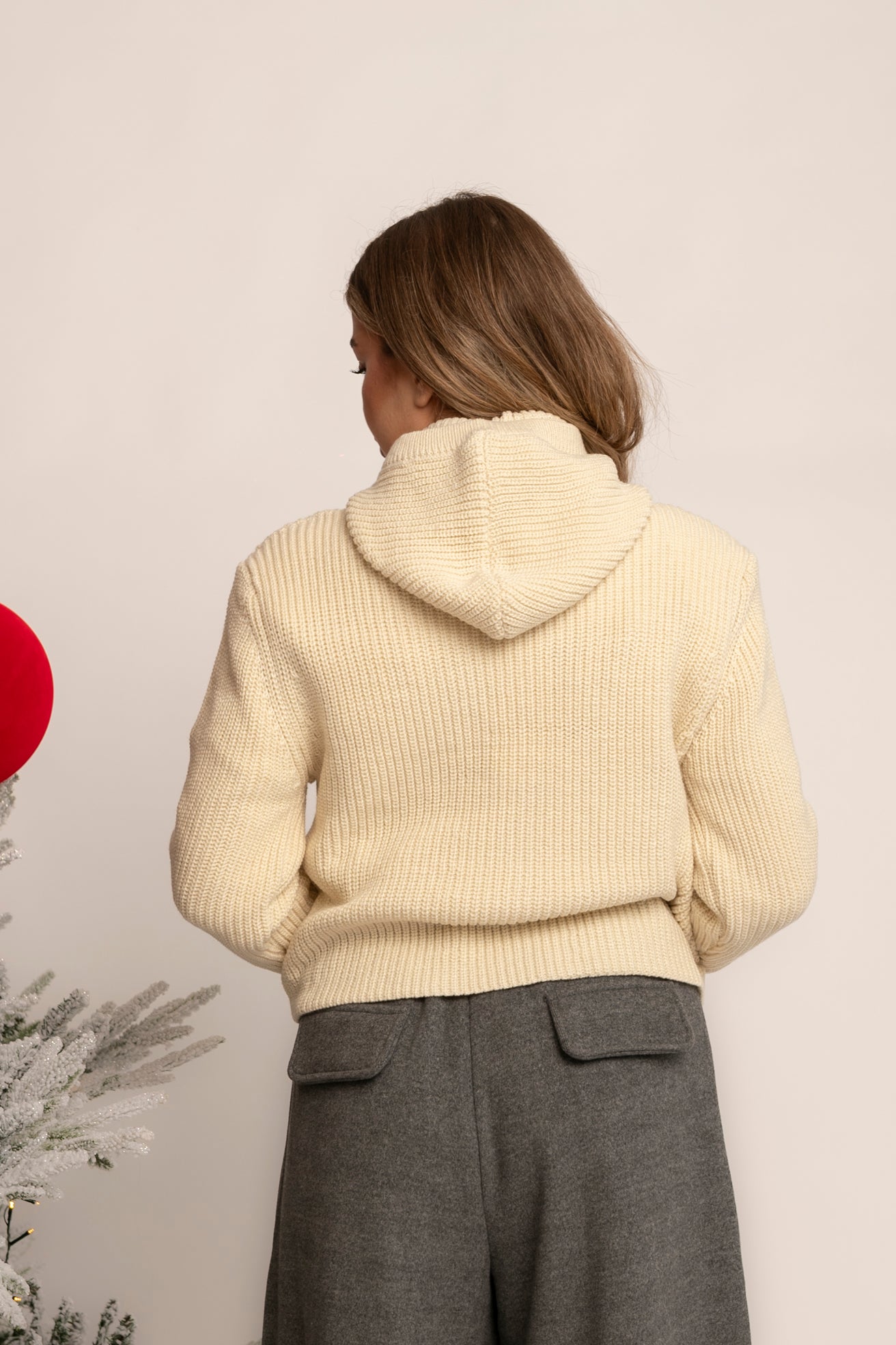 Cardigan con balaclava