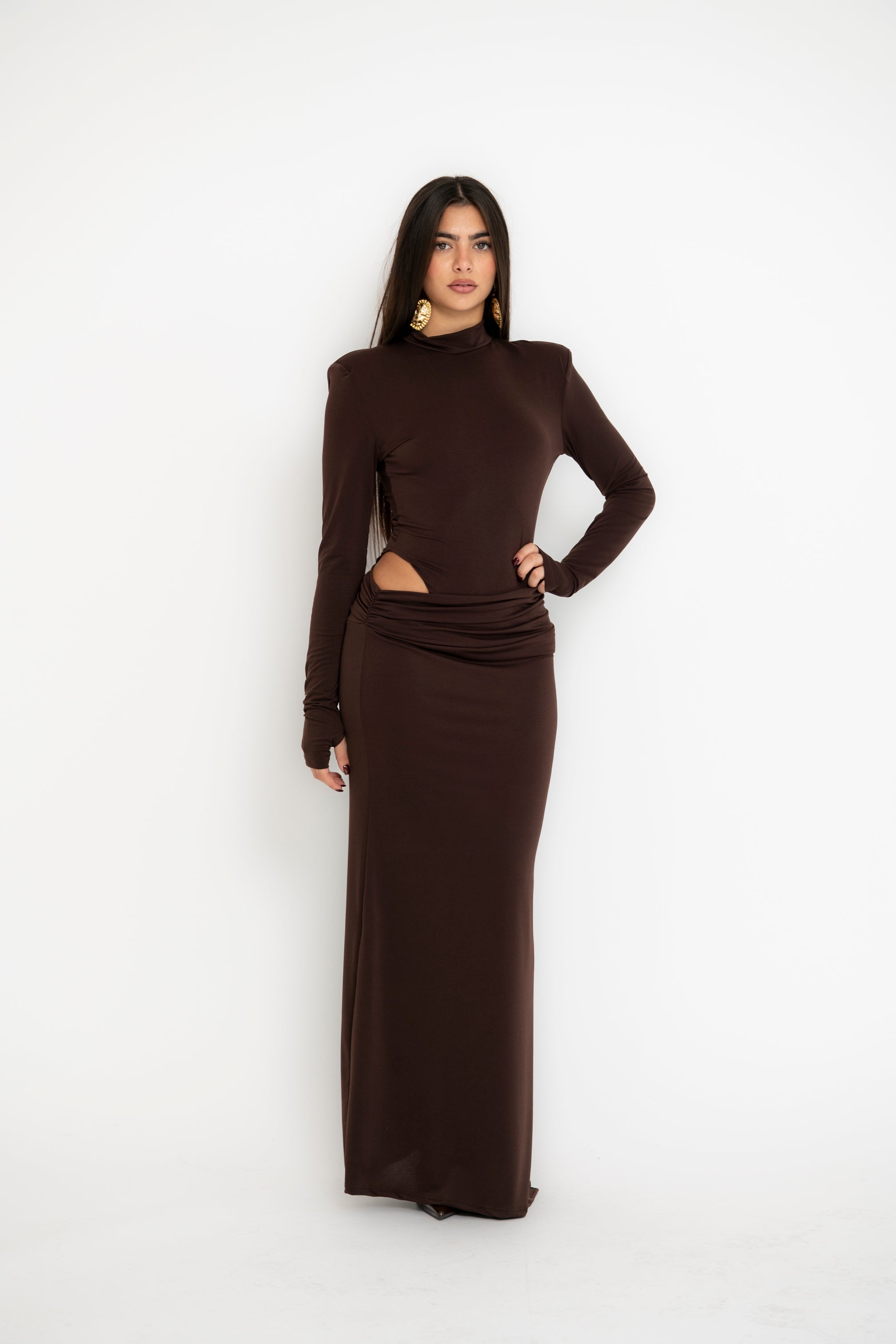 Abito con spacco laterale