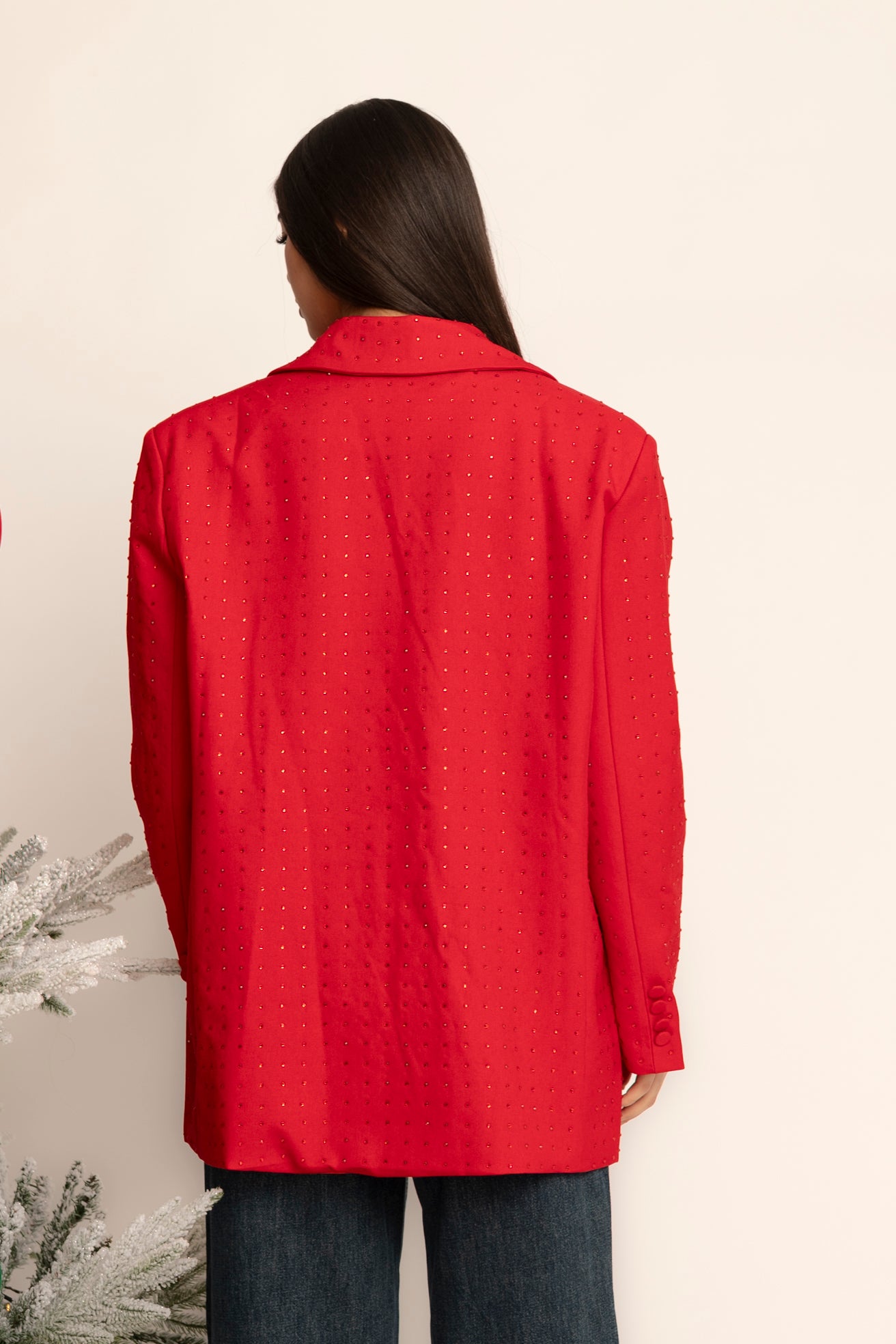 Giacca con strass red