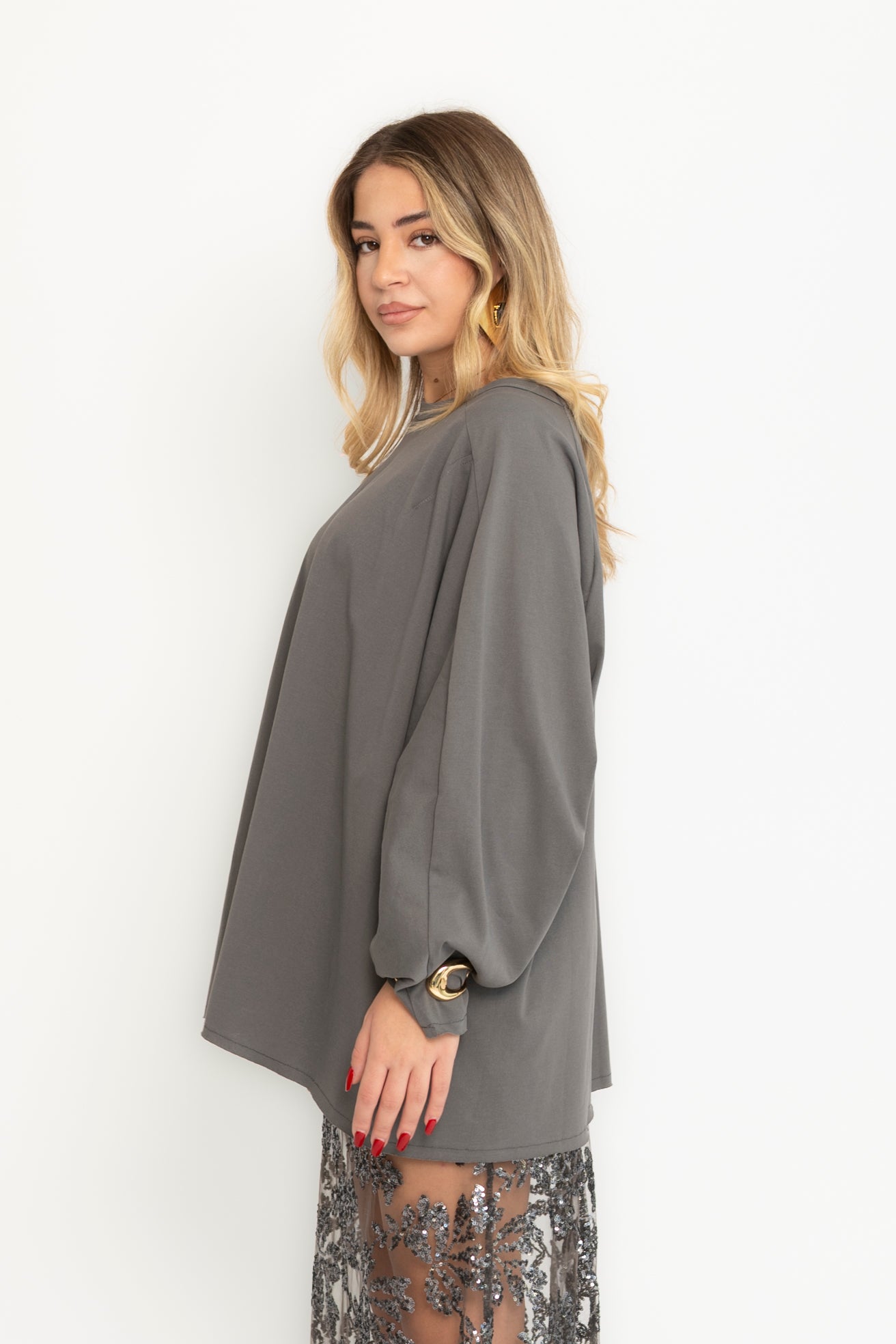 Maglia oversize manica lunga