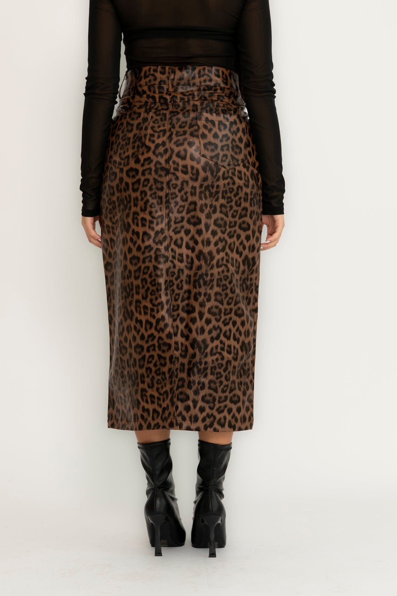 Gonna longuette animalier