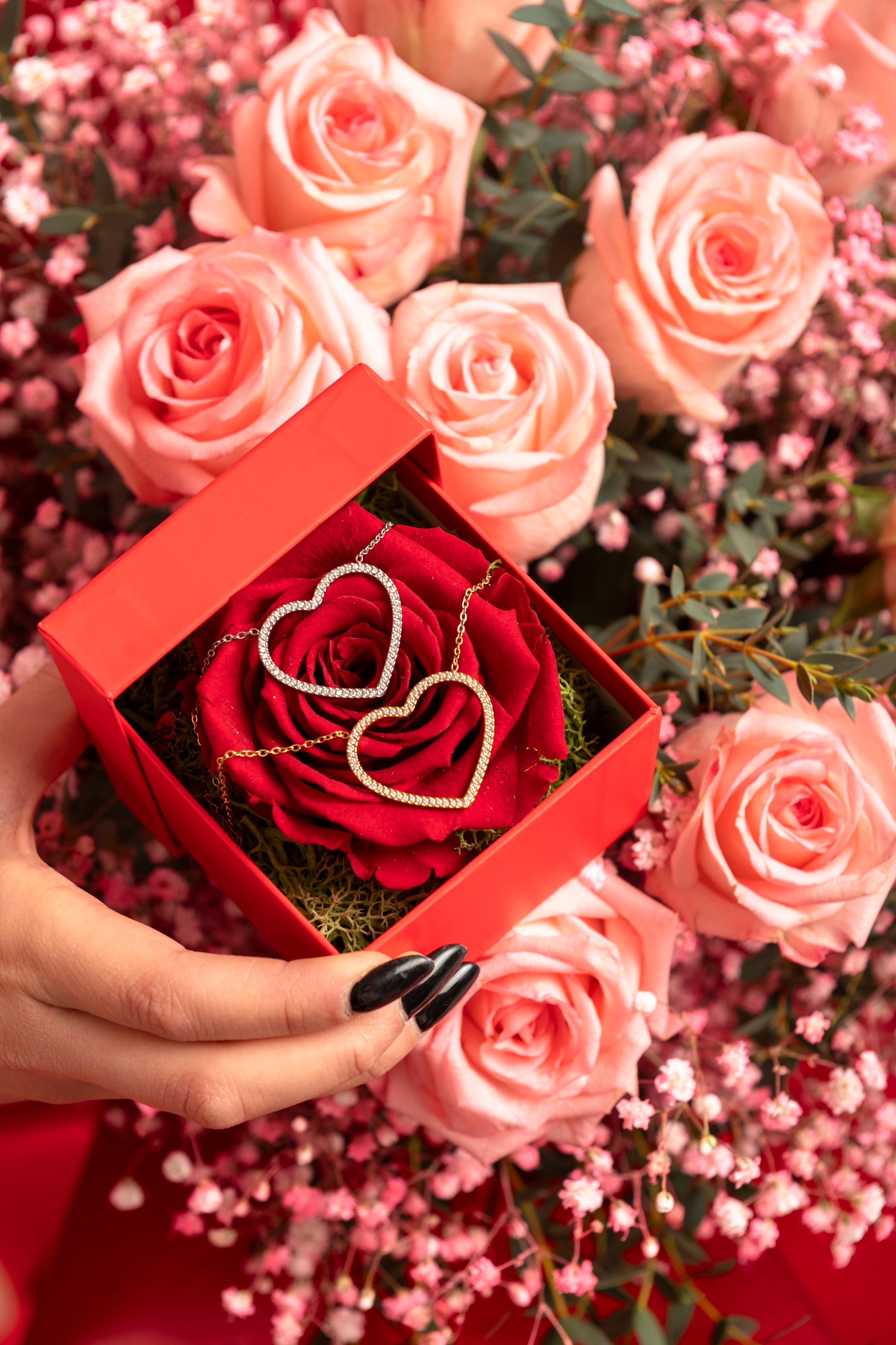 Box Valentine’s day cuore strass