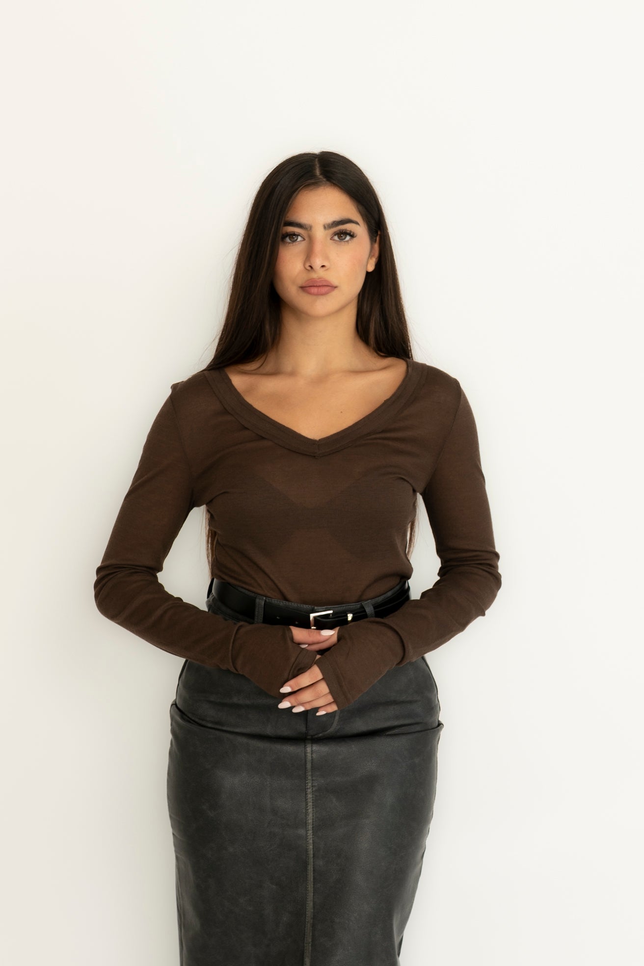 Maglia semitrasparente