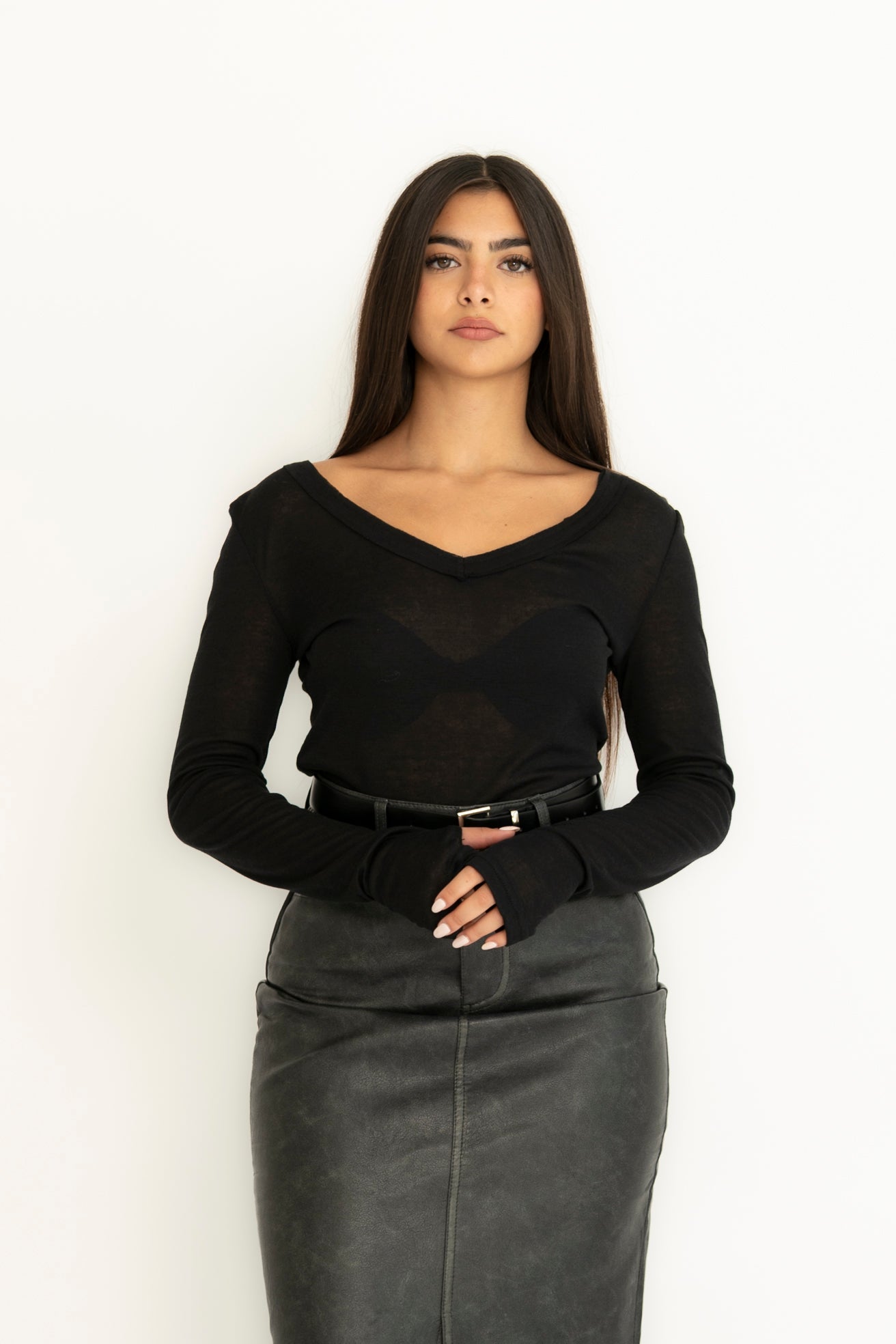 Maglia semitrasparente