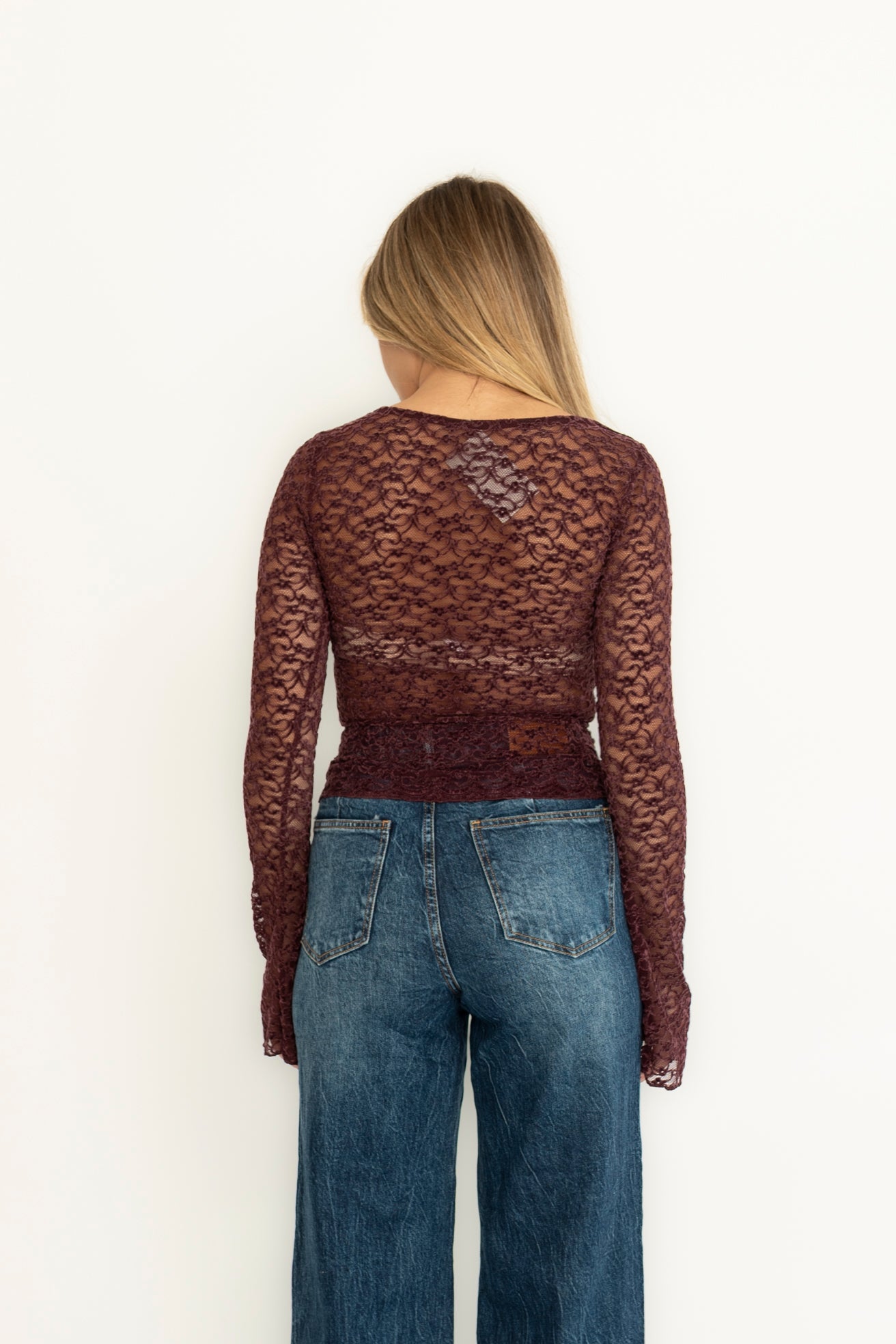 Maglia ricami in velluto