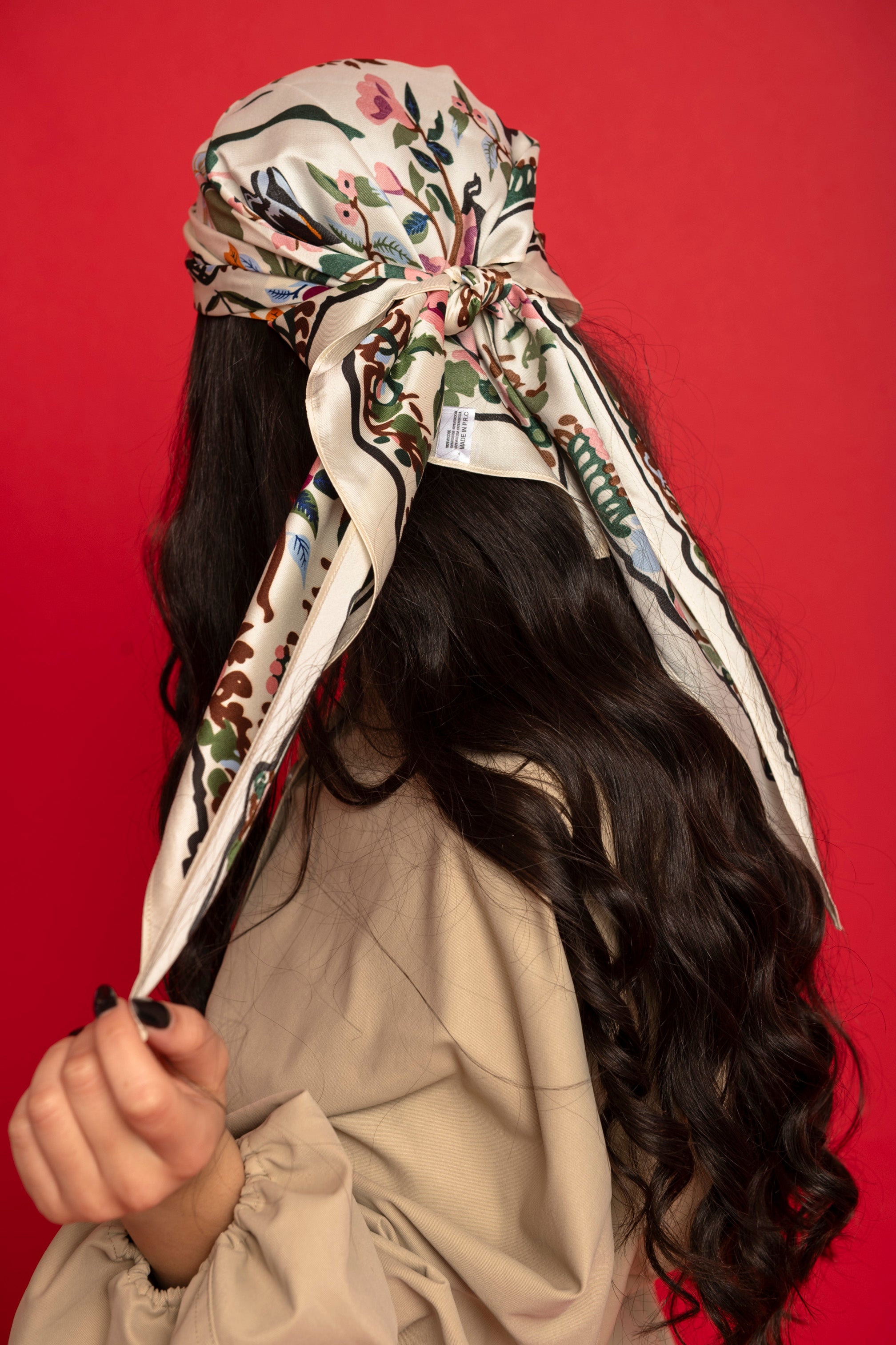 Foulard fantasia panna