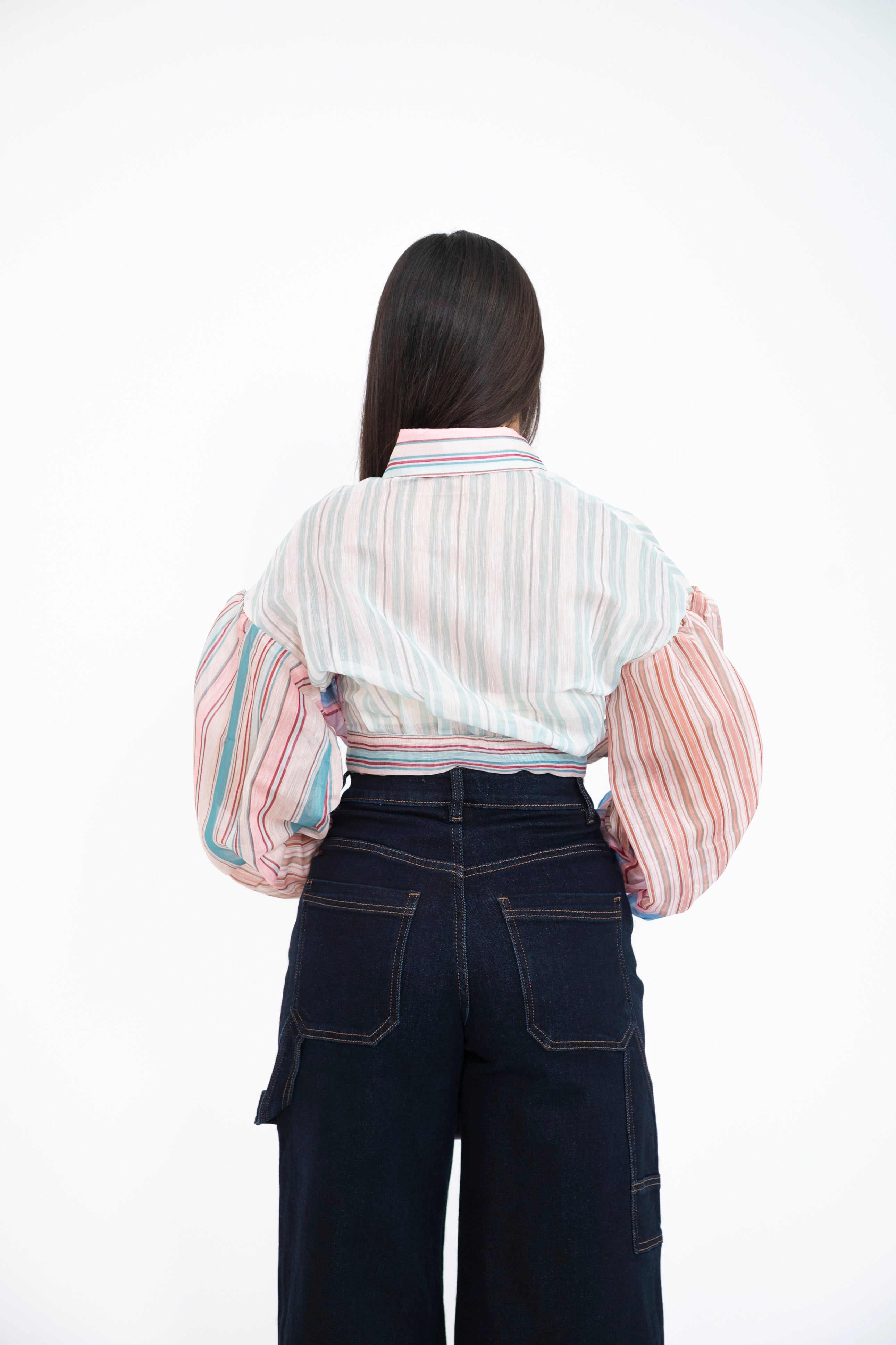 Camicia crop velata