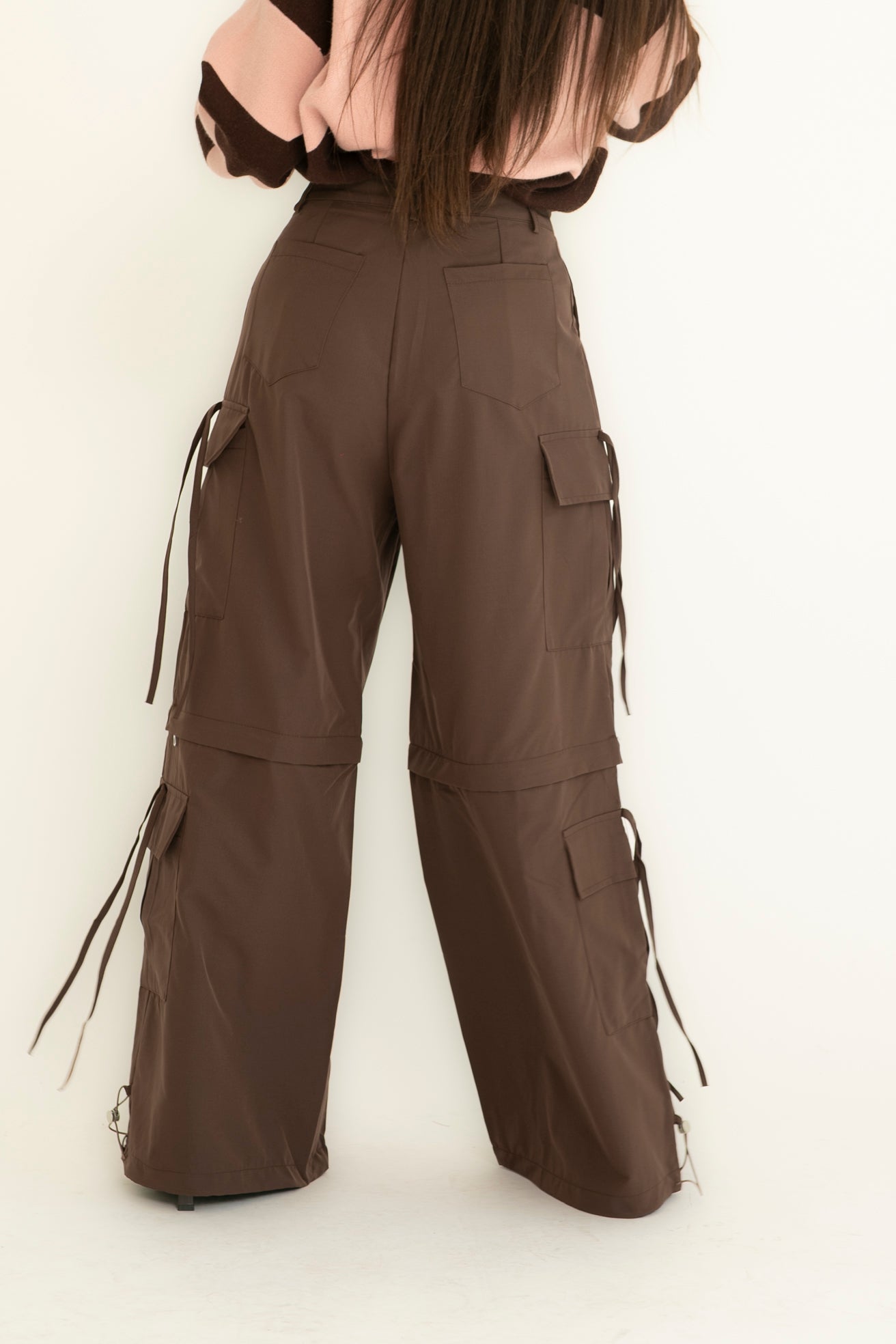 Pantalone cargo con zip
