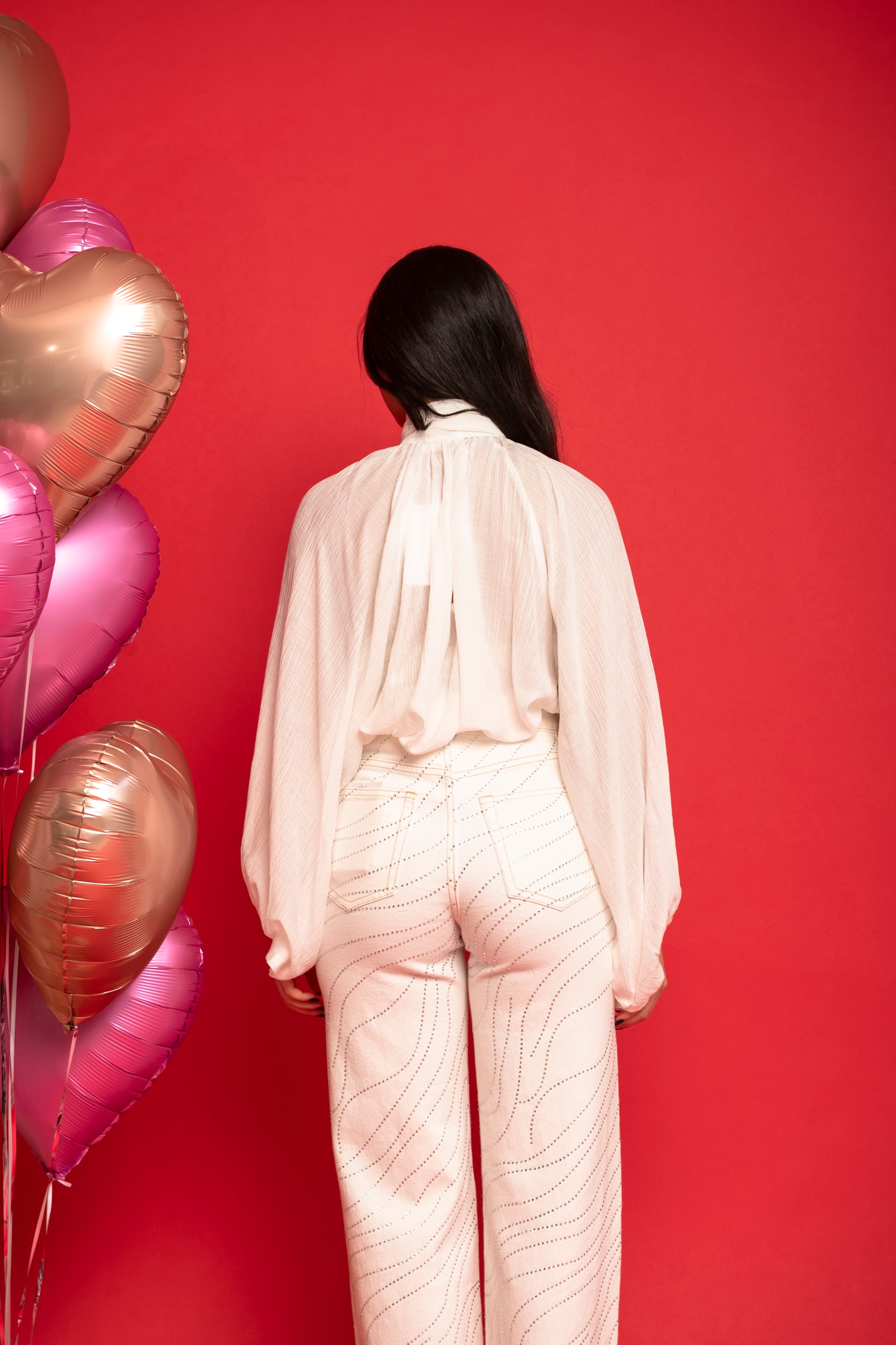 Camicia con manica aperta