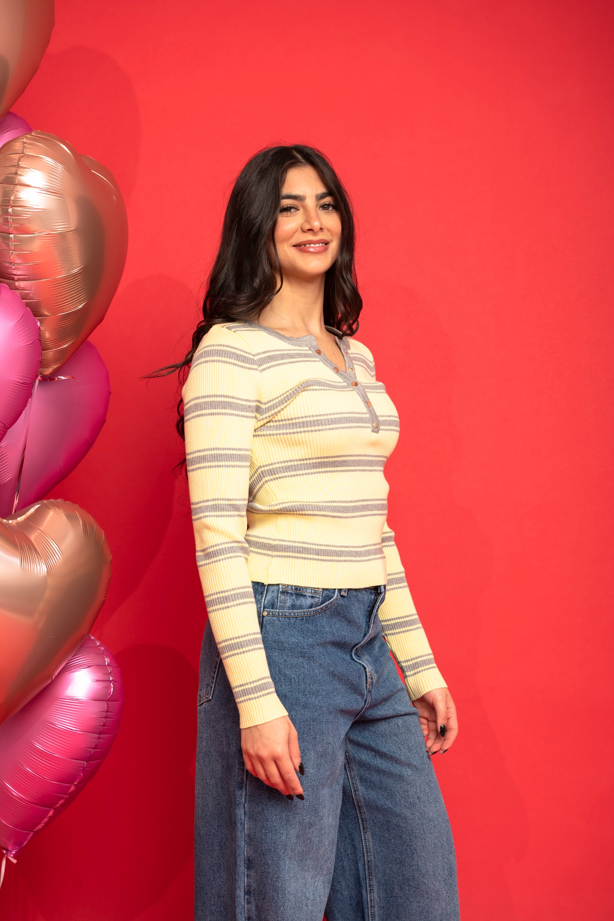 Maglia a costine rigato