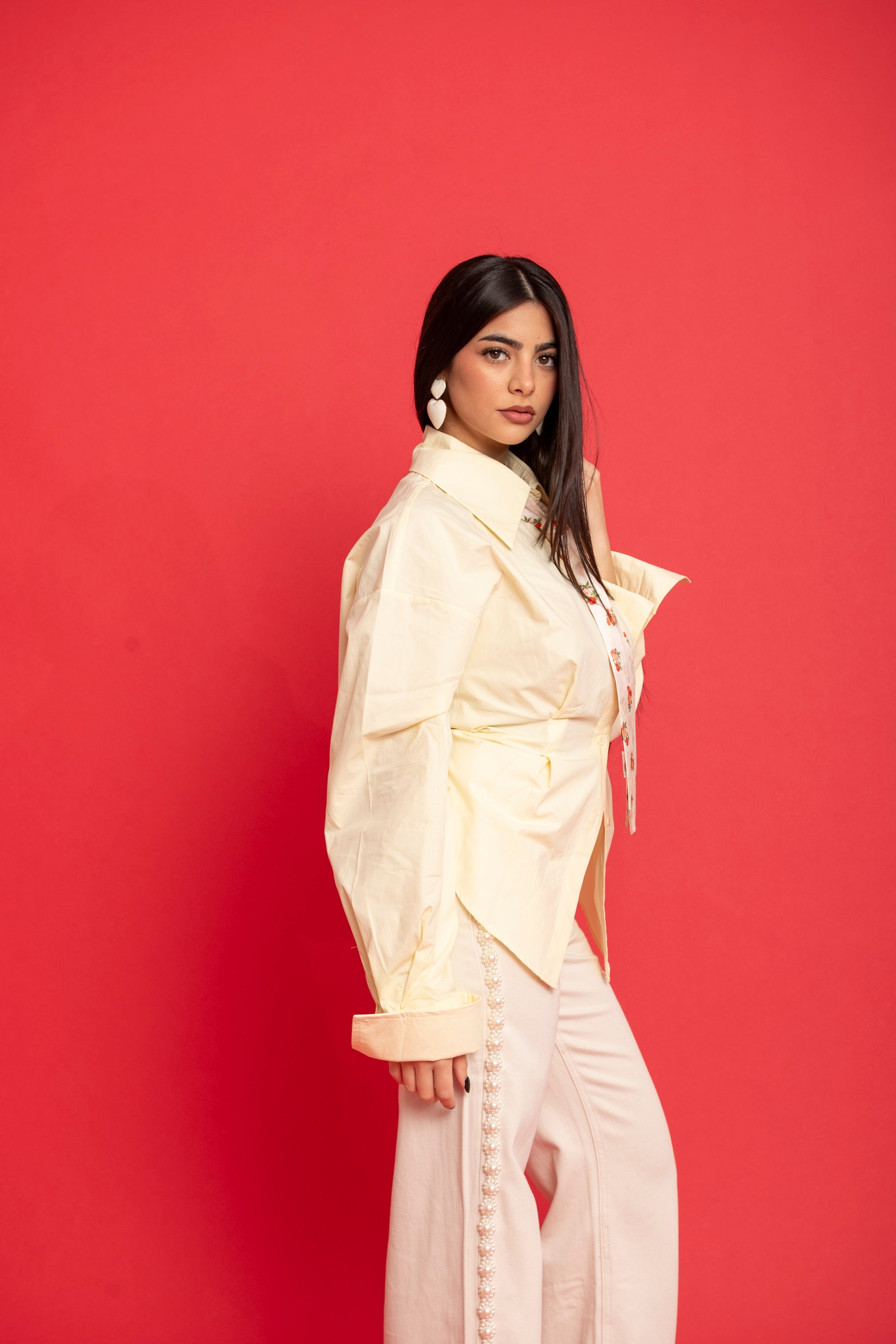 Camicia con fiocco sul retro