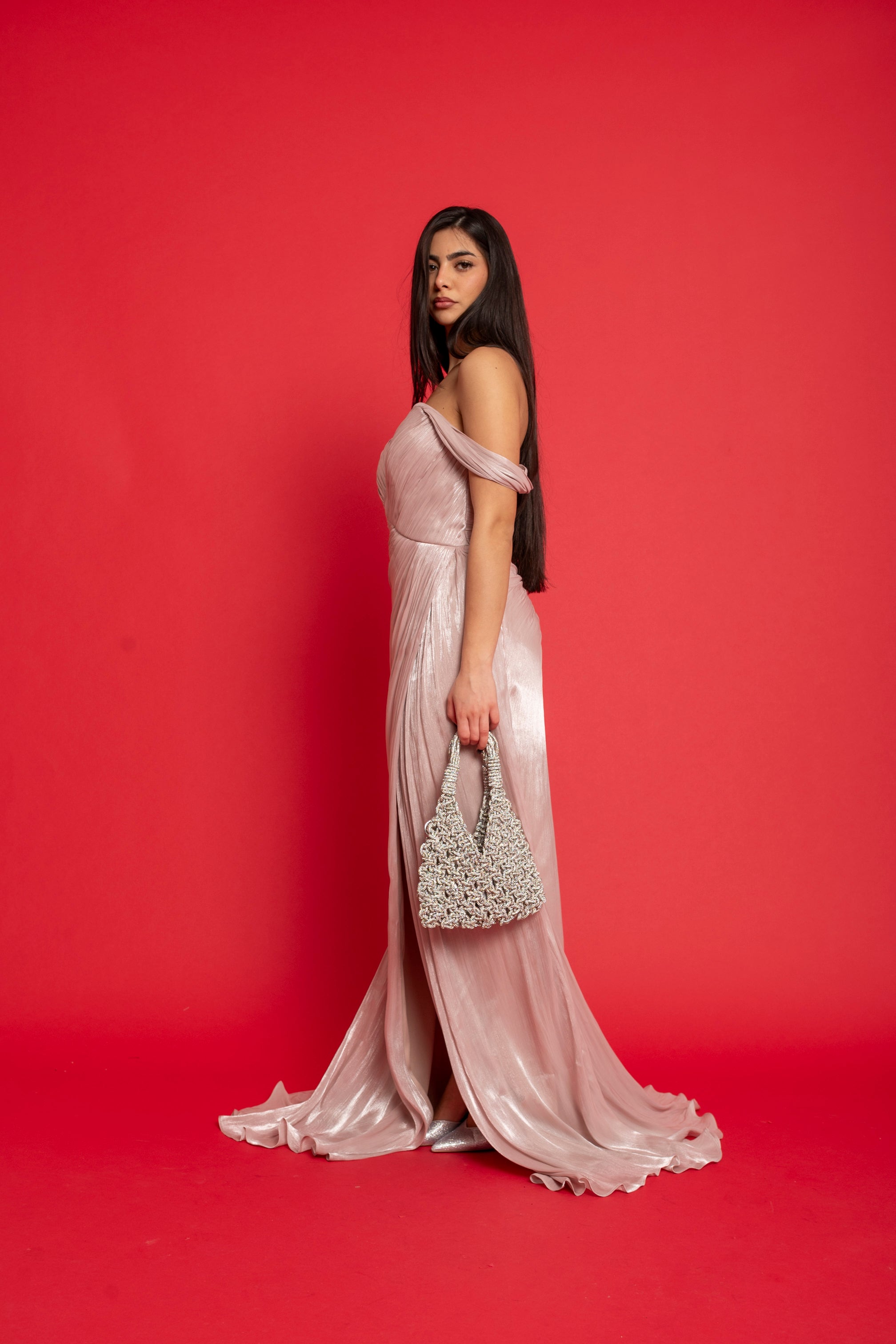 Abito cerimonia scollo a cuore