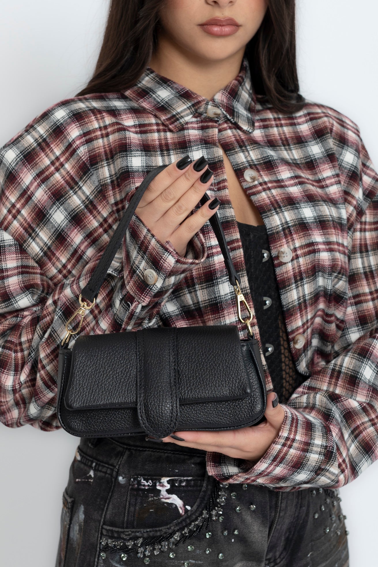 Borsa mini vera pelle