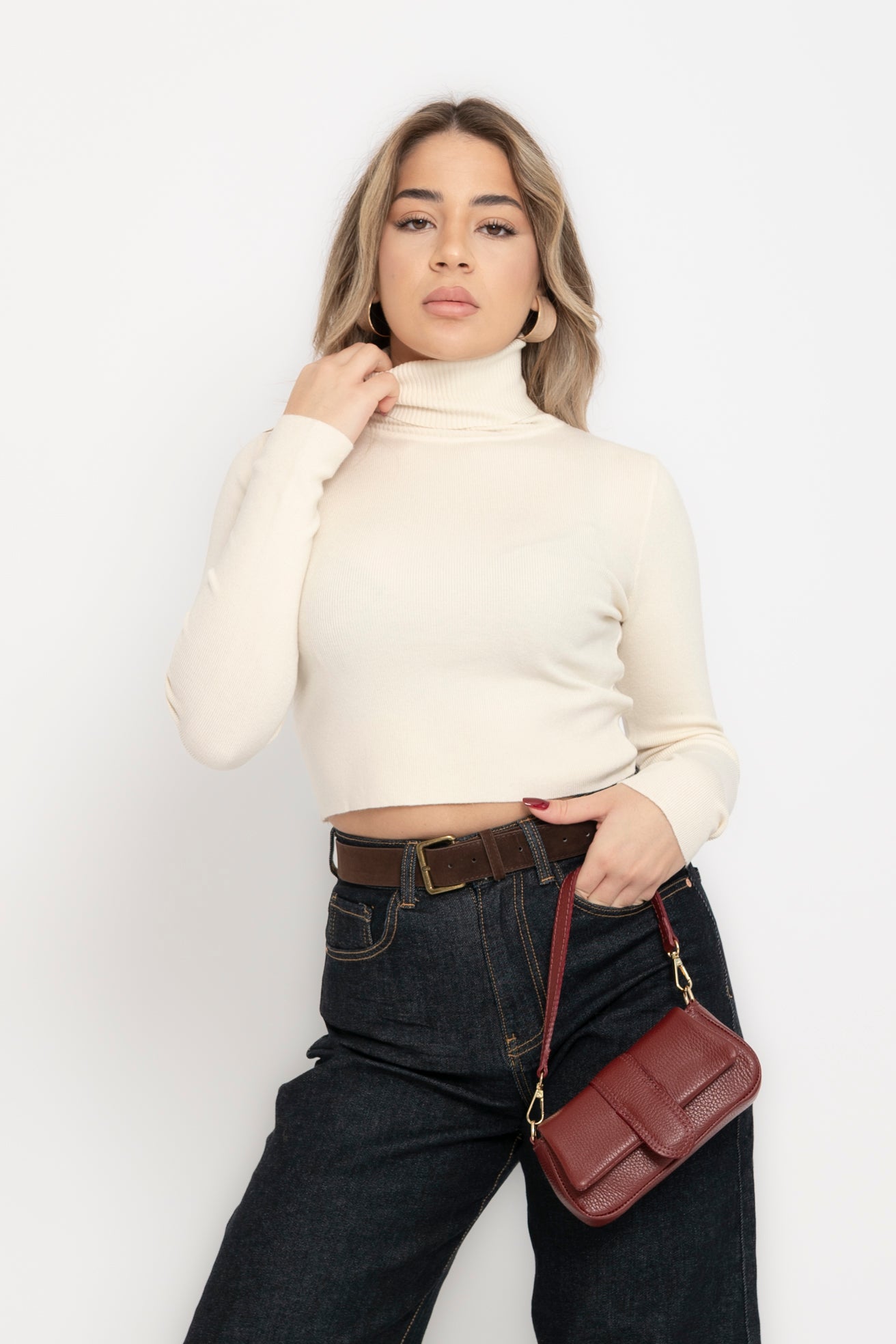 Pull crop collo alto