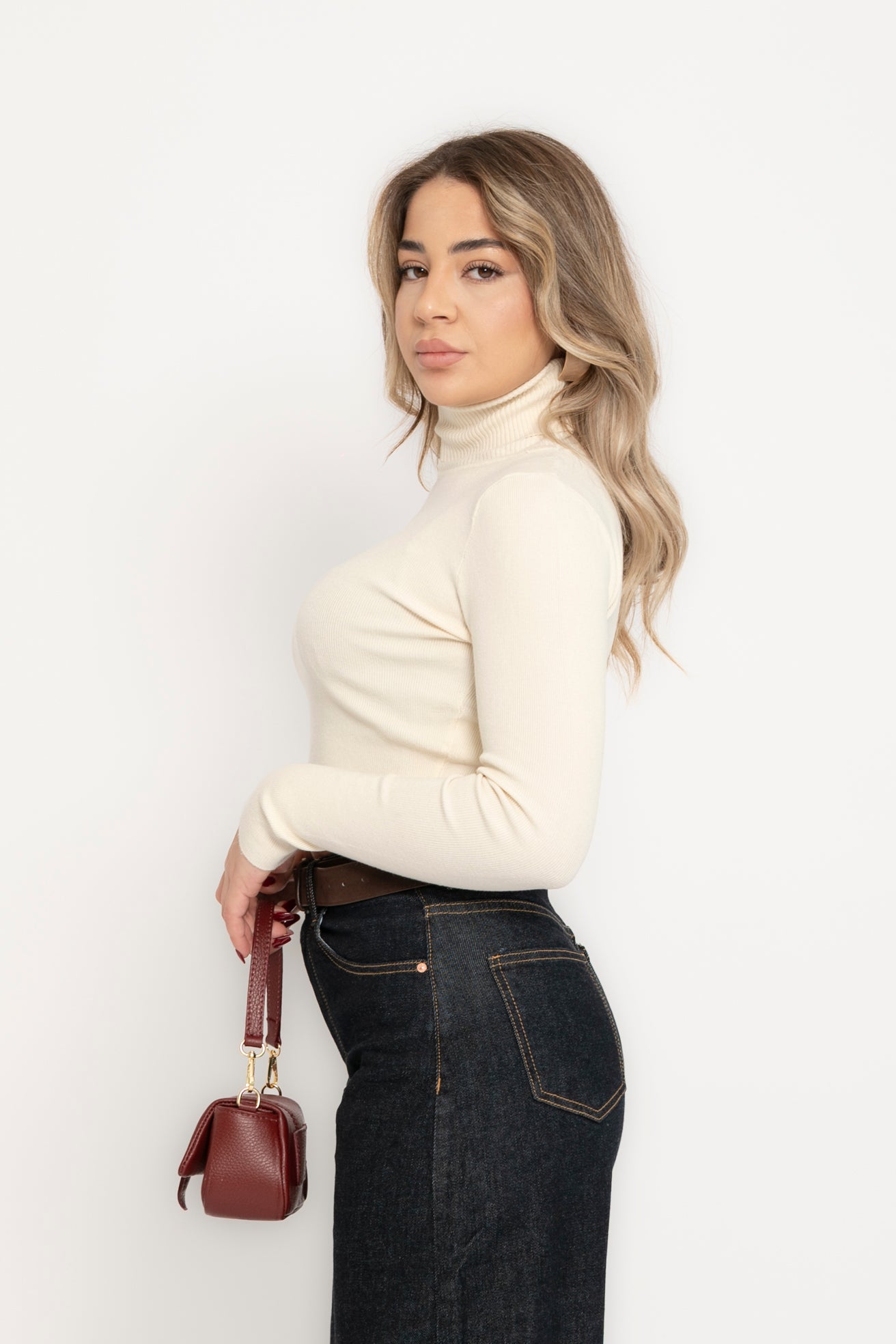 Pull crop collo alto