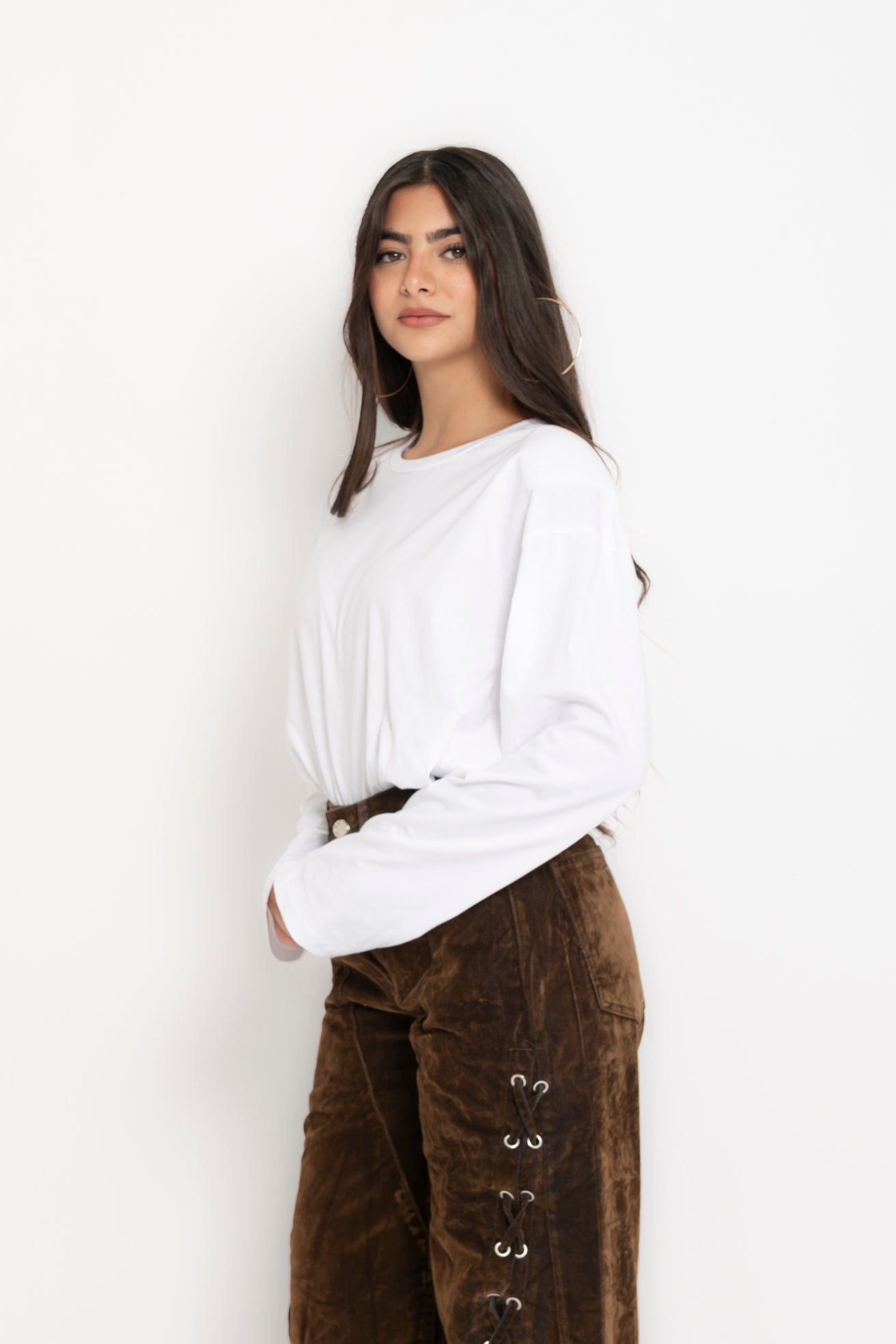 Long sleeve con spalline