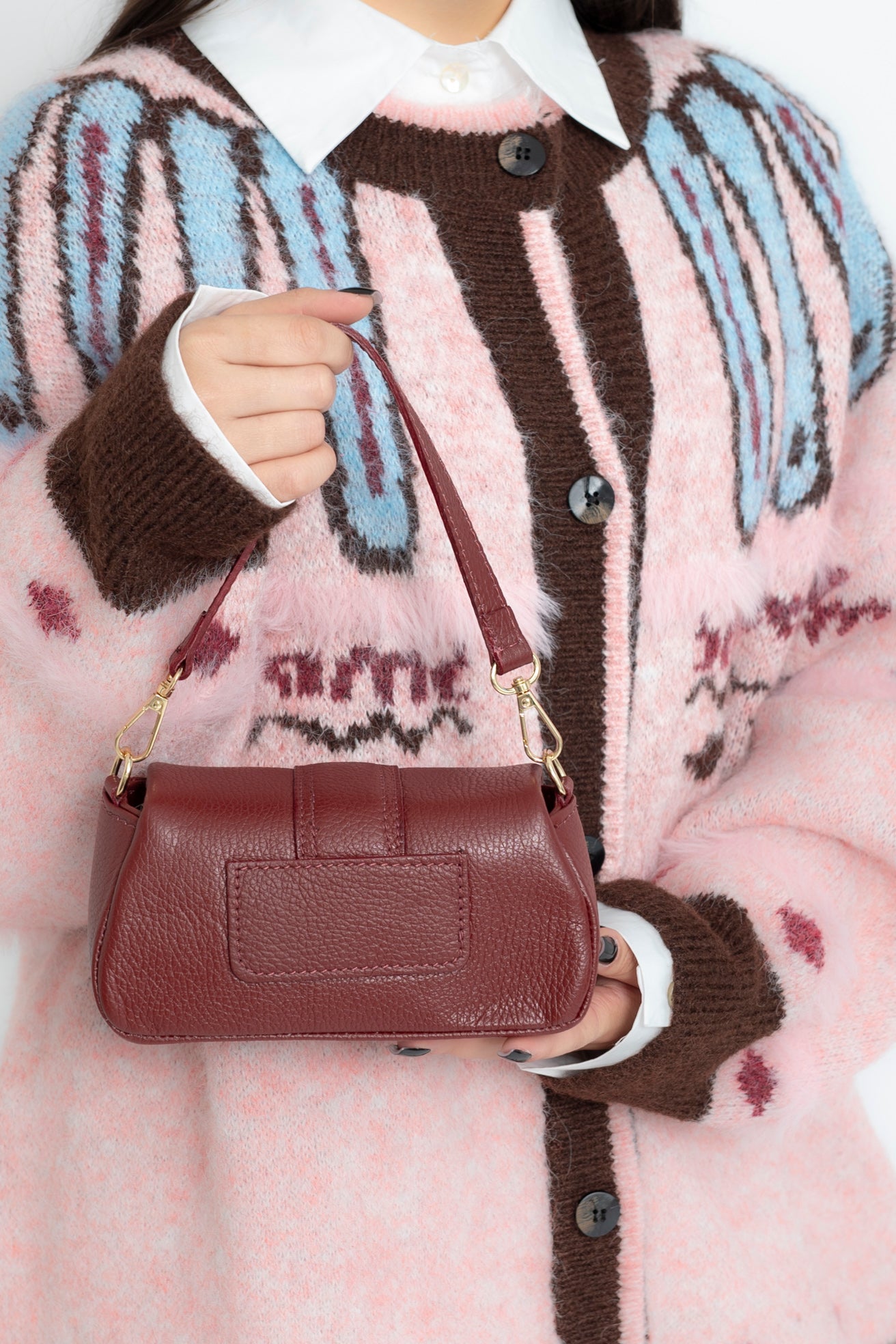 Borsa mini vera pelle