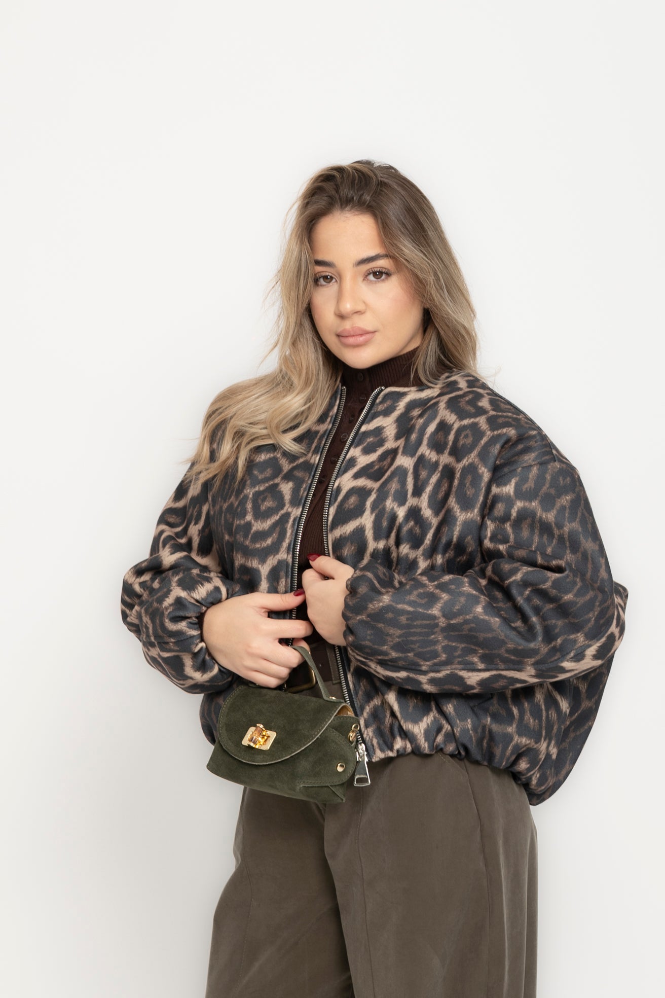 Bomber animalier Lumina