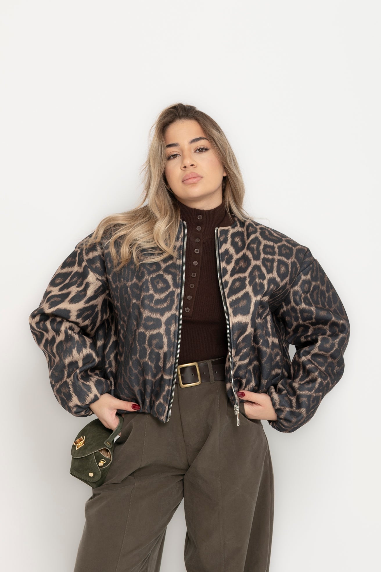 Bomber animalier Lumina