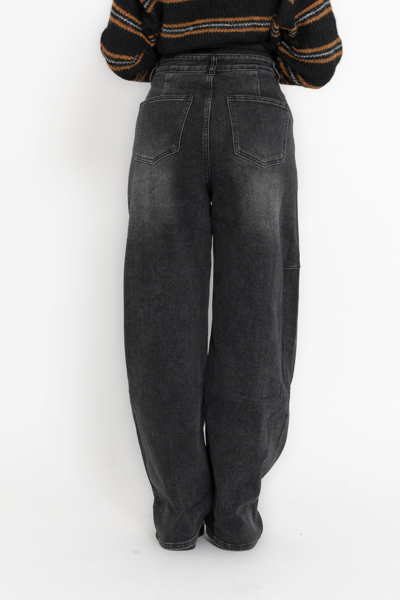 Jeans ballon con elastico