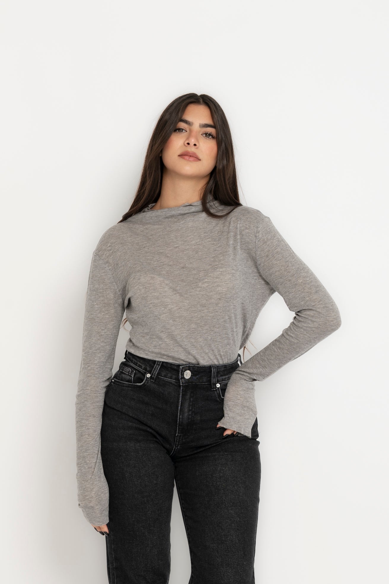 Maglia mezzo collo taglia laser