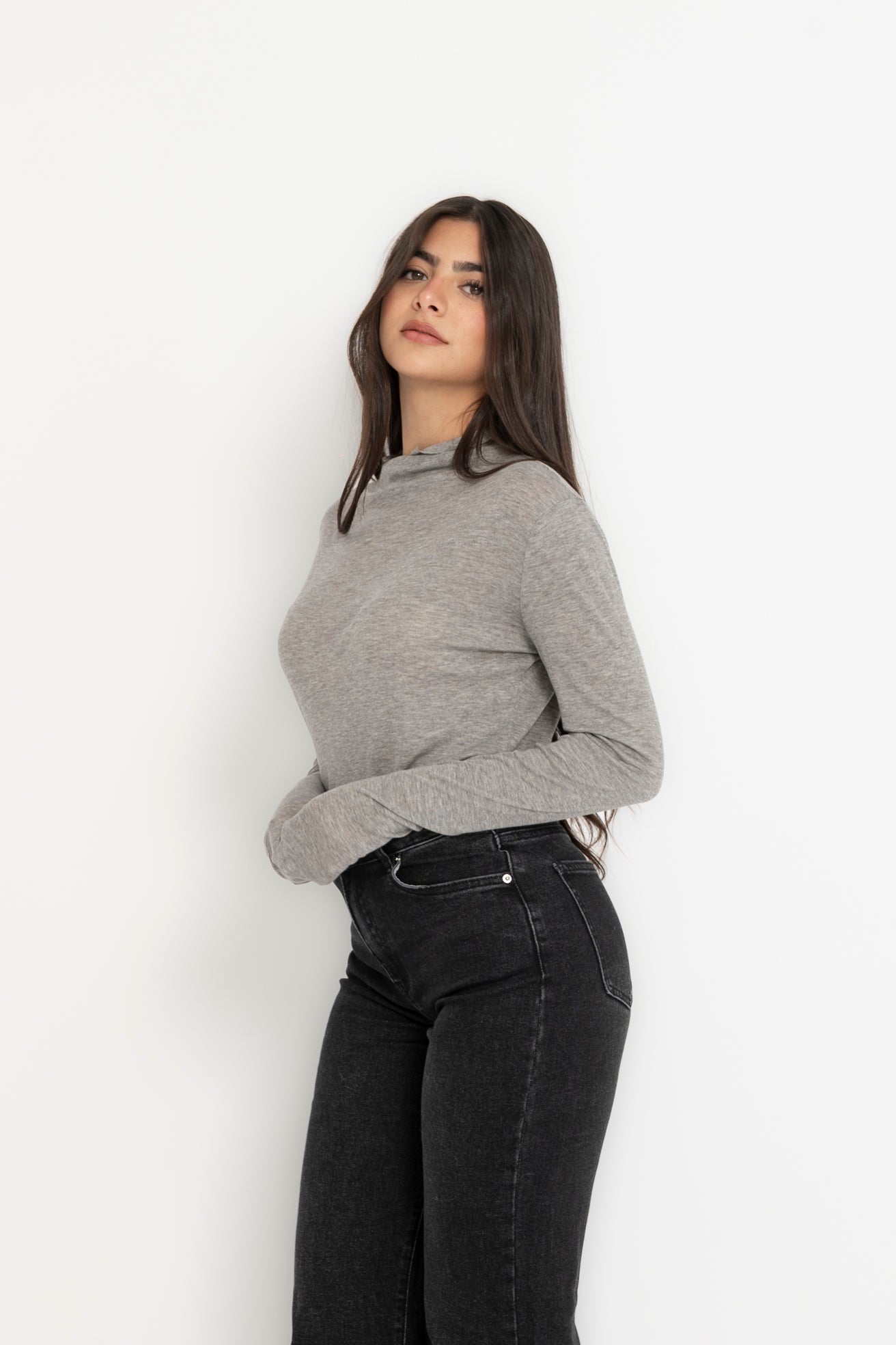 Maglia mezzo collo taglia laser