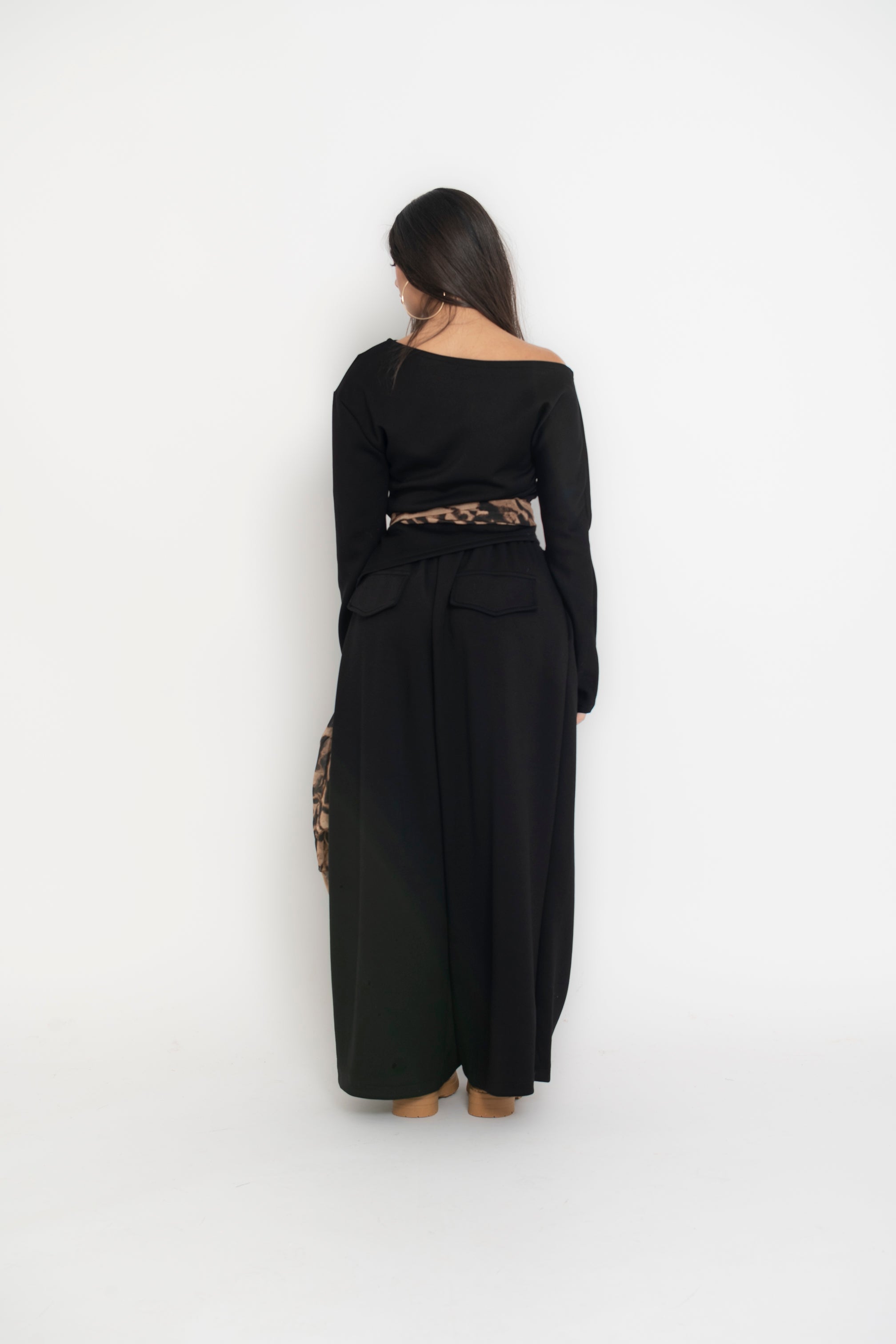 Cordset tuta foulard animalier