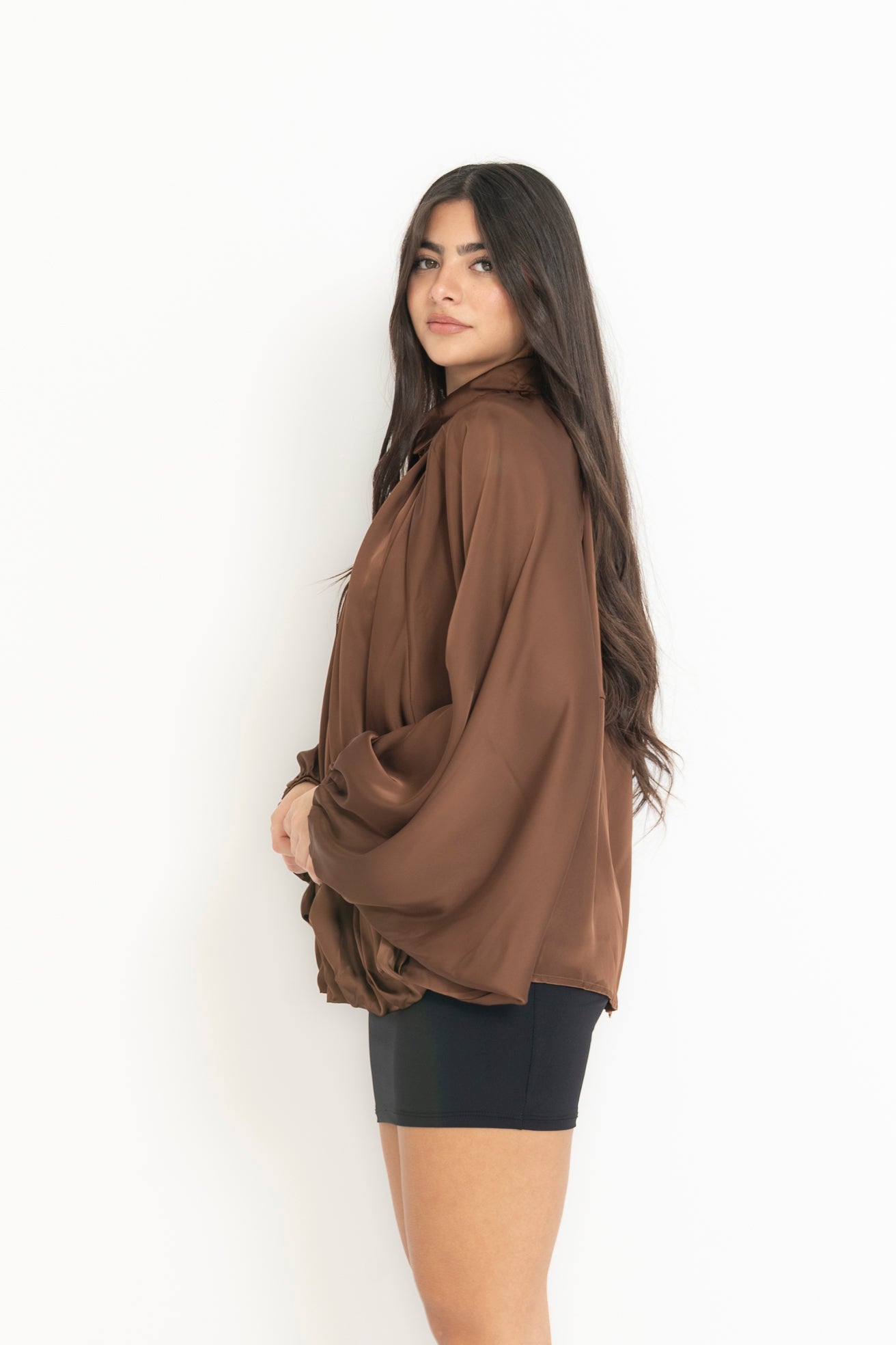 Giubbino camicia in raso